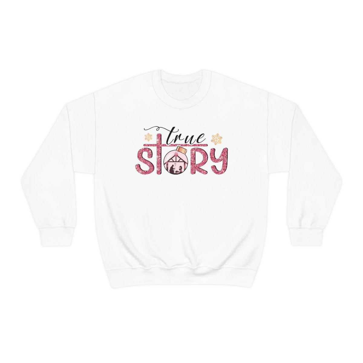 Christian Manger scene Unisex Heavy Blend Crewneck Sweatshirt