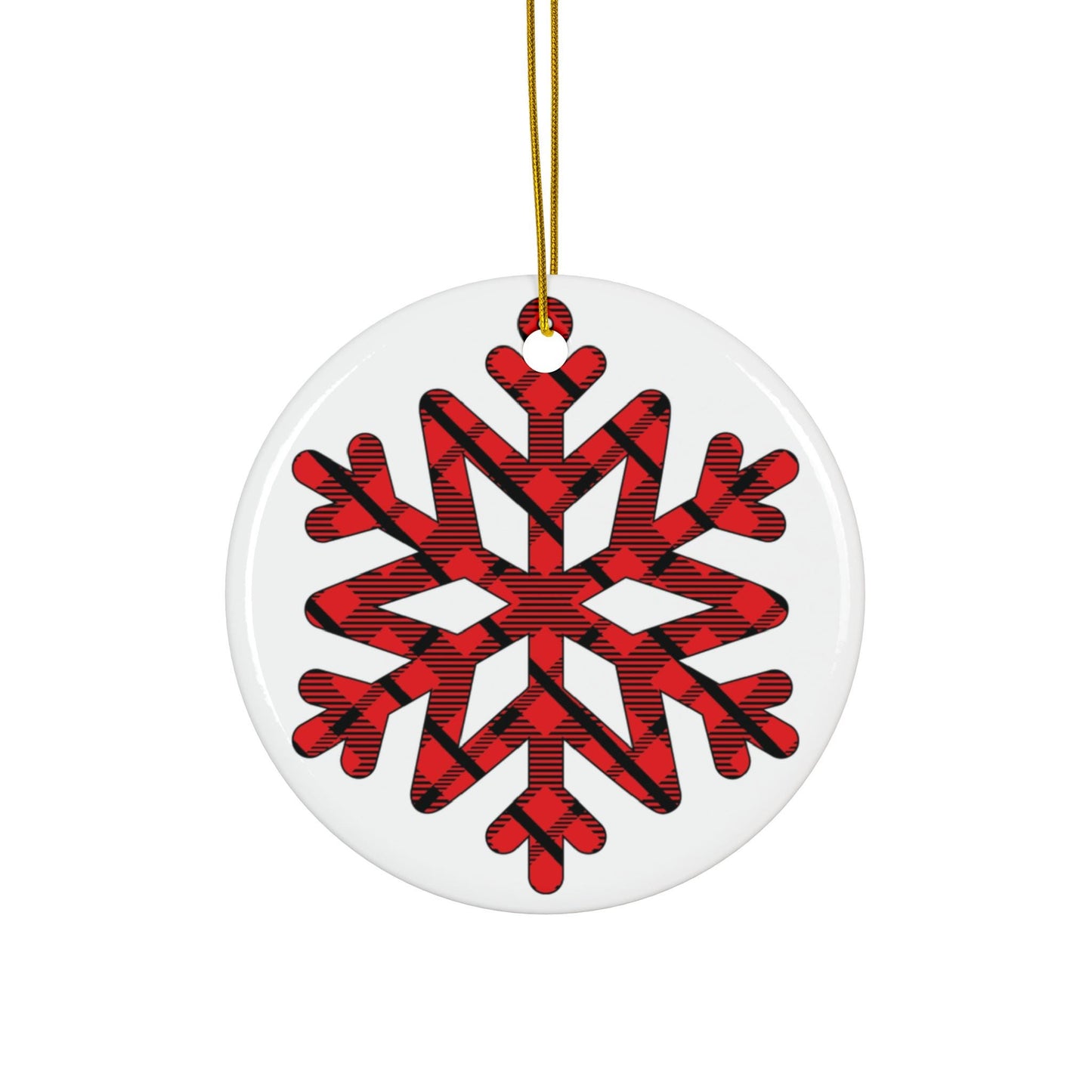 Christmas Ceramic Snowflake Ornament