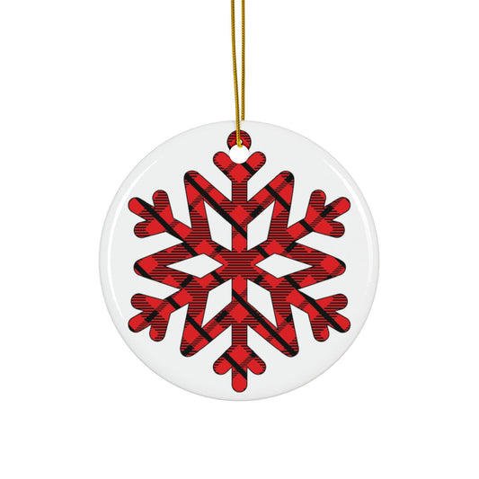 Christmas Ceramic Snowflake Ornament