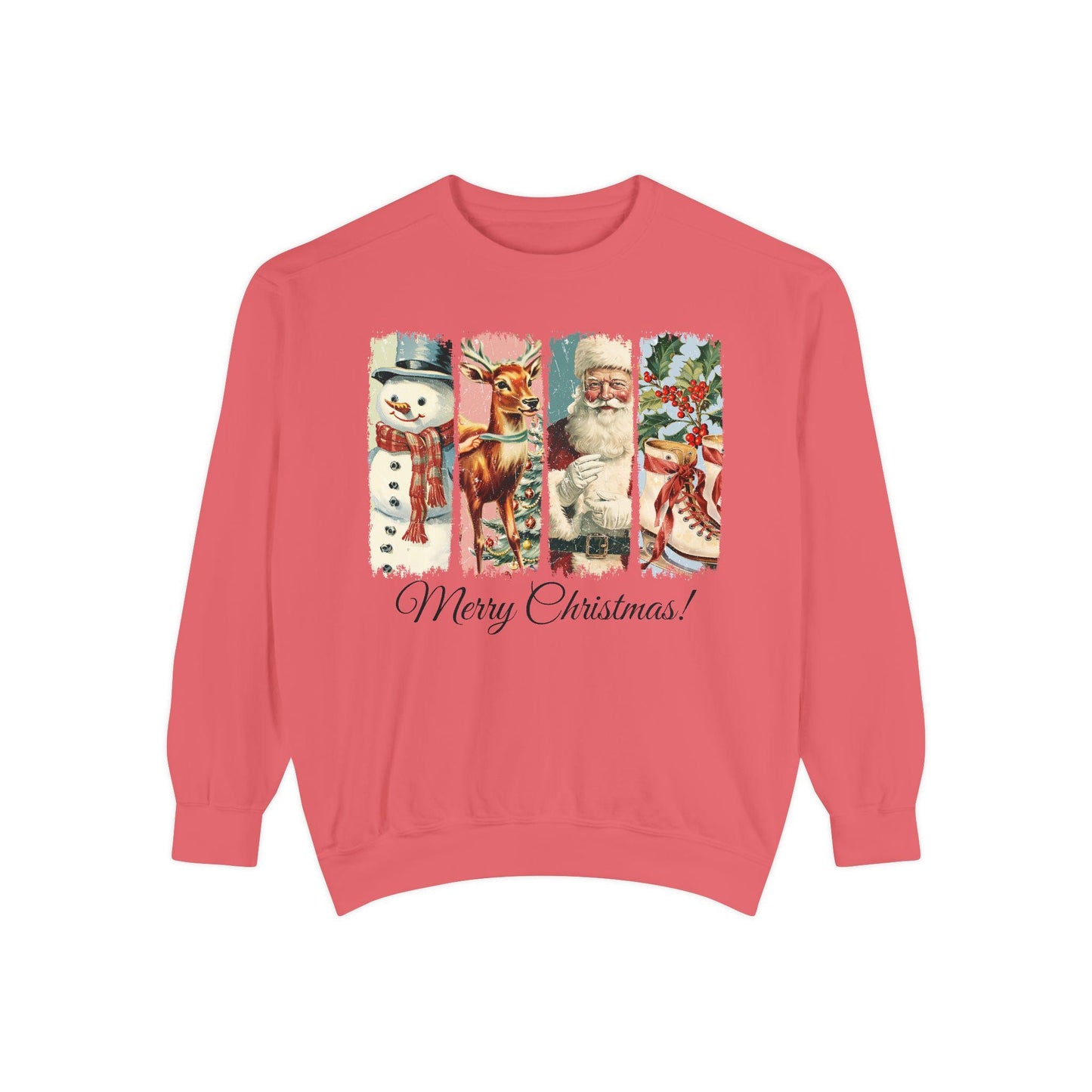 Retro Christmas Sweatshirt, Vintage Christmas Shirt, Santa Claus Shirt, Christmas Snowman Shirt, Christmas Tree Shirt, Merry Christmas Shirt