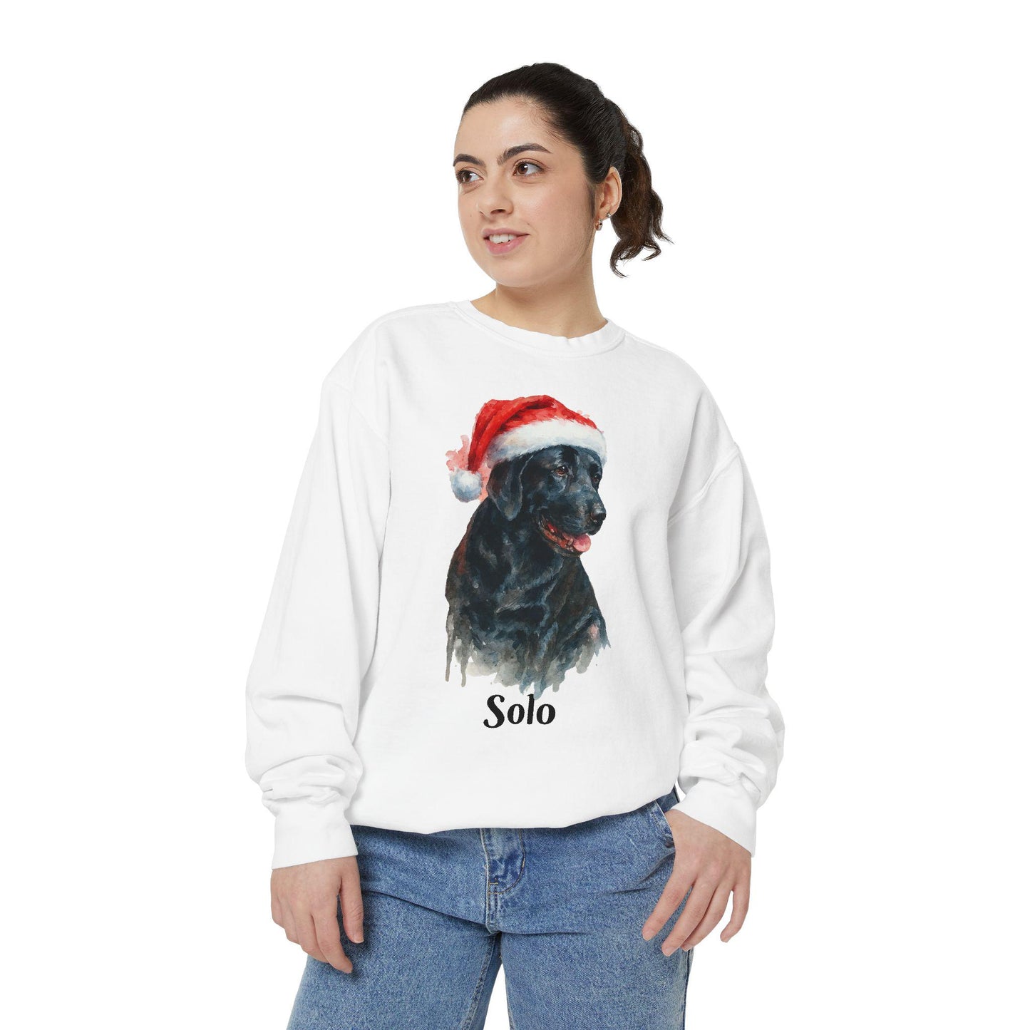 Personalized Pet Christmas shirt, Unisex, Garment-Dyed Sweatshirt