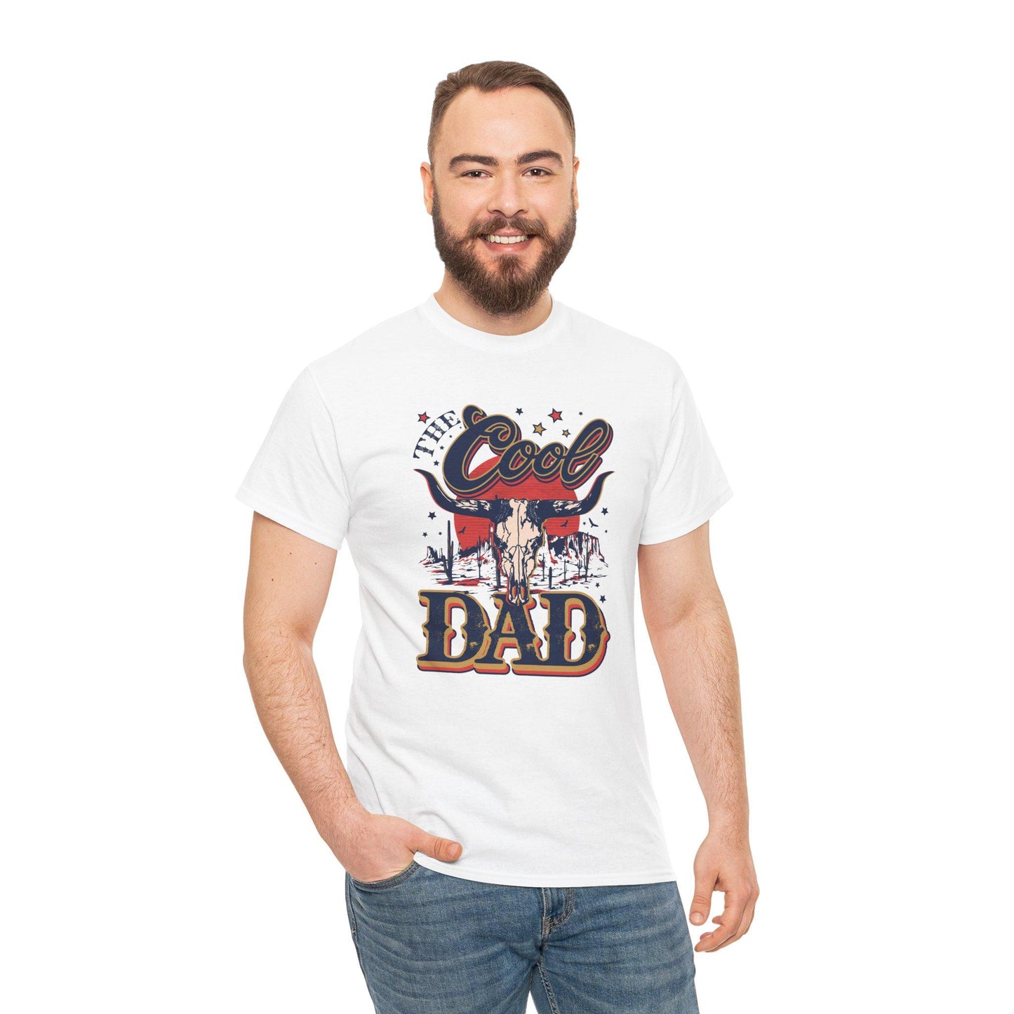 Cool Dad, Fathers Day Unisex Heavy Cotton Tee