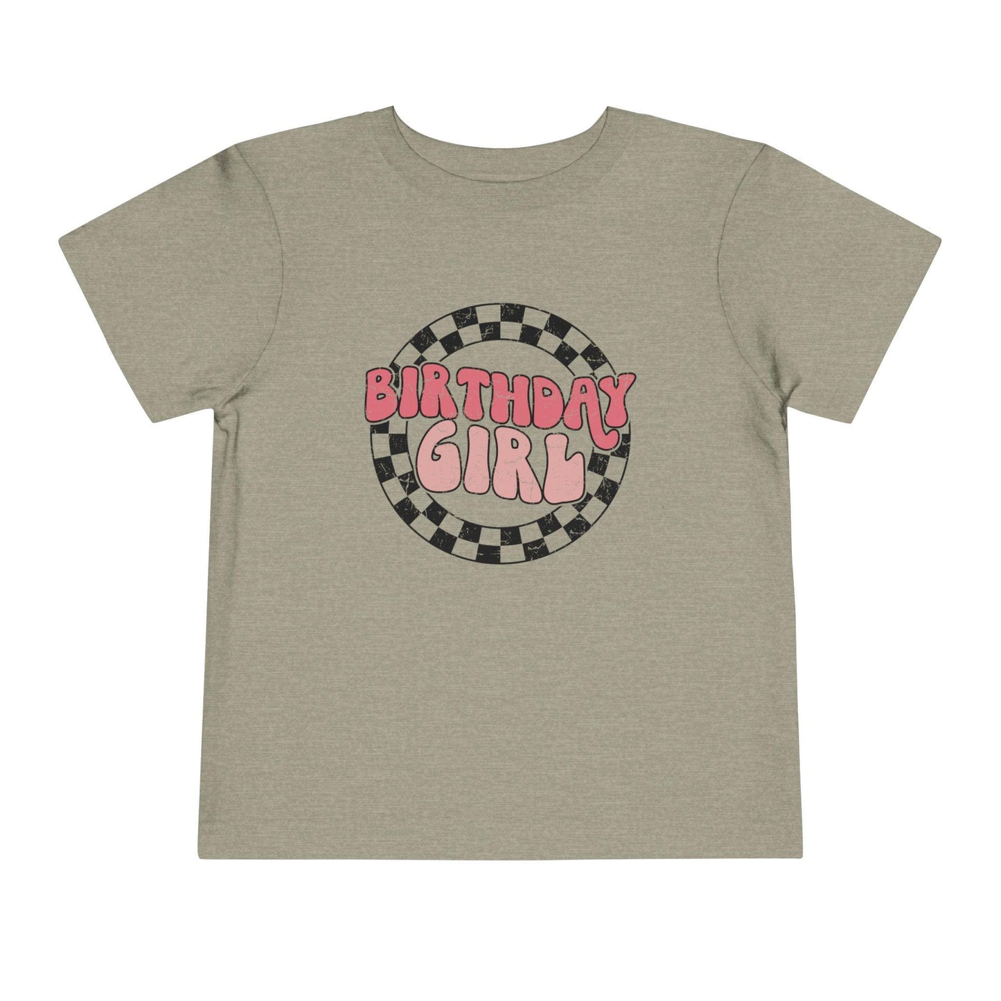 Birthday Girl Toddler Tee, Retro Party Shirt