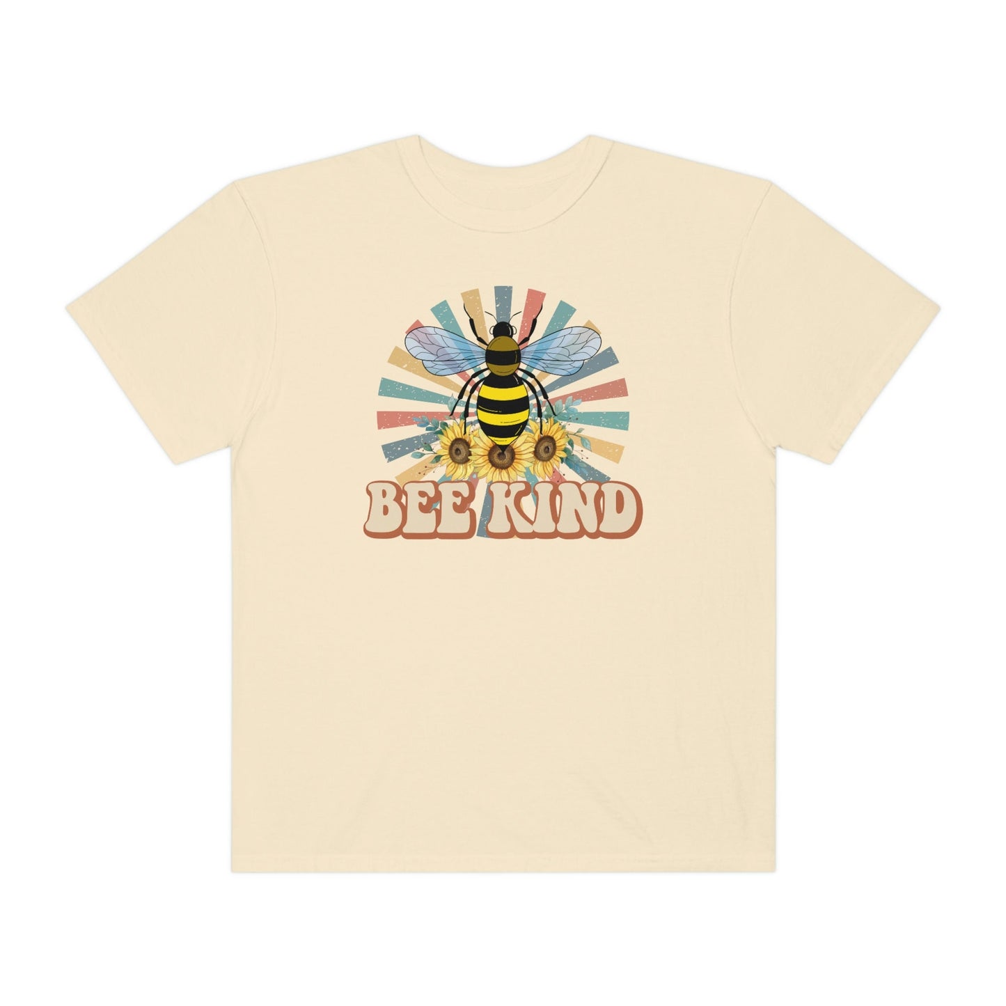 Be Kind, Bumble Bee, Unisex Garment-Dyed T-shirt
