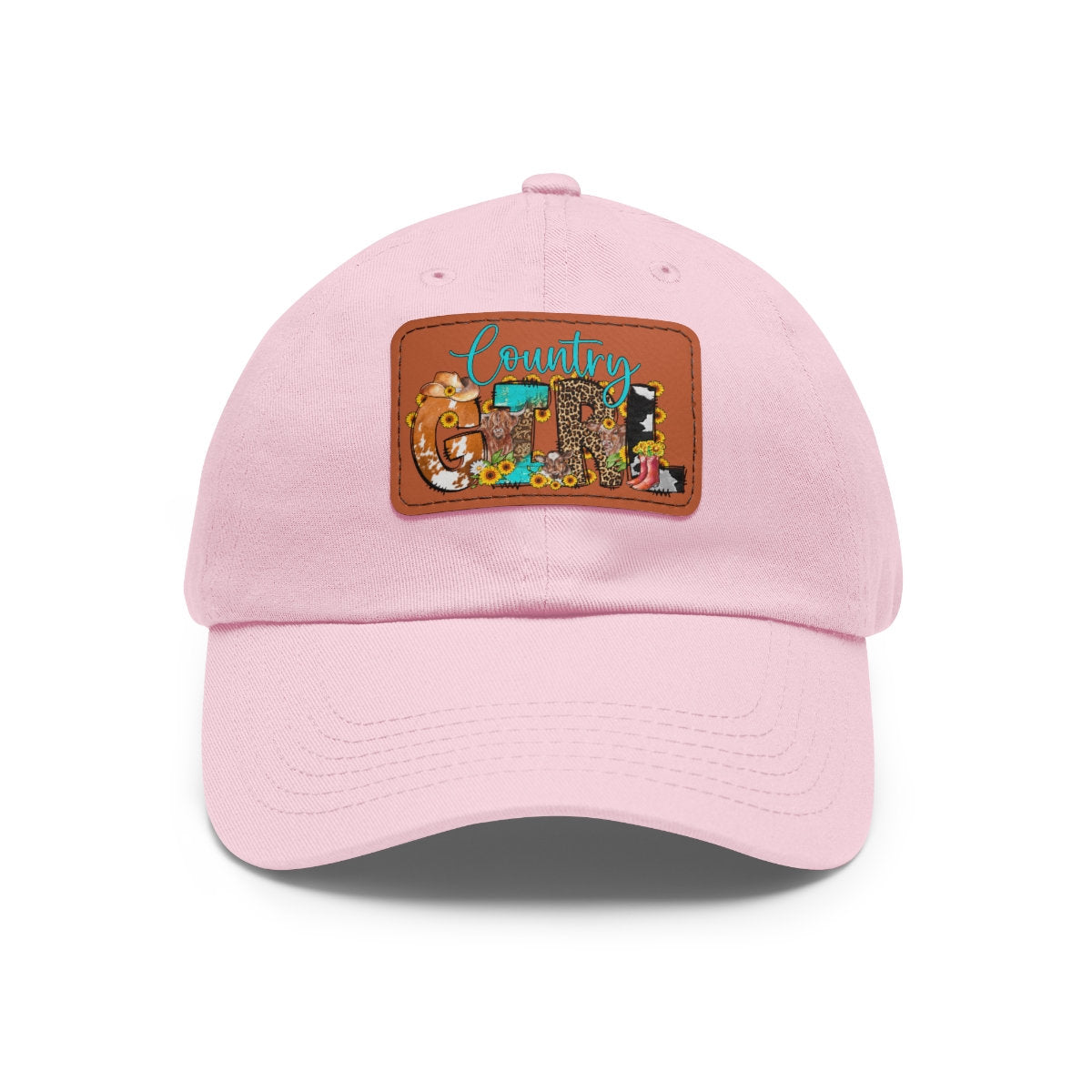 Country girl Hat with Leather Patch