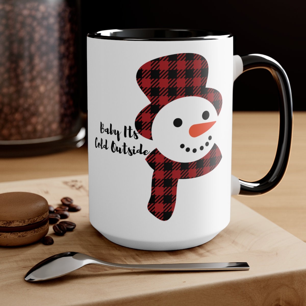 Two-Tone Coffee Mugs, 15oz