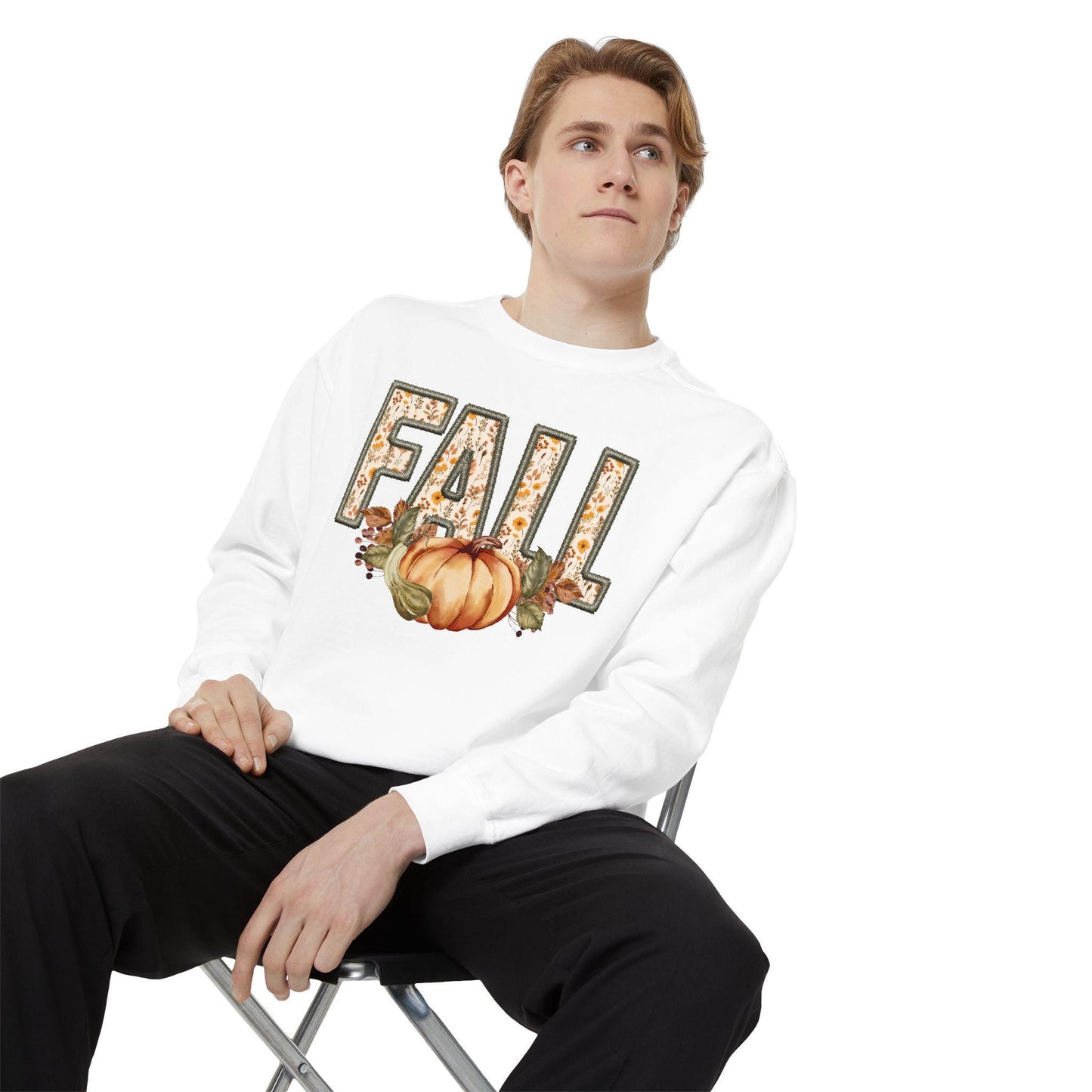 Fall Pumpkin Graphic Sweatshirt - Thanksgiving Tee, Autumn Shirt