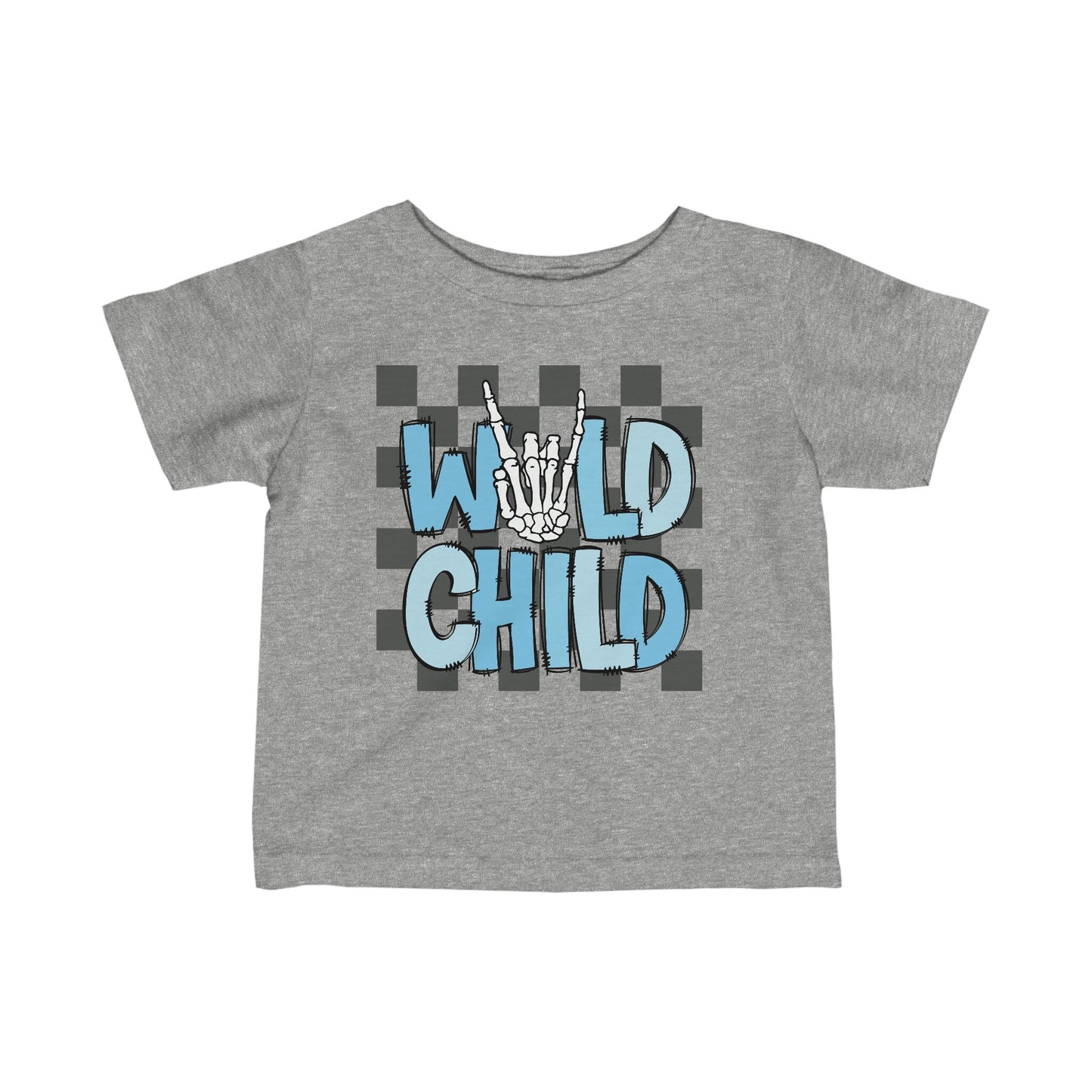 wild child, skeleton, Infant Fine Jersey Tee