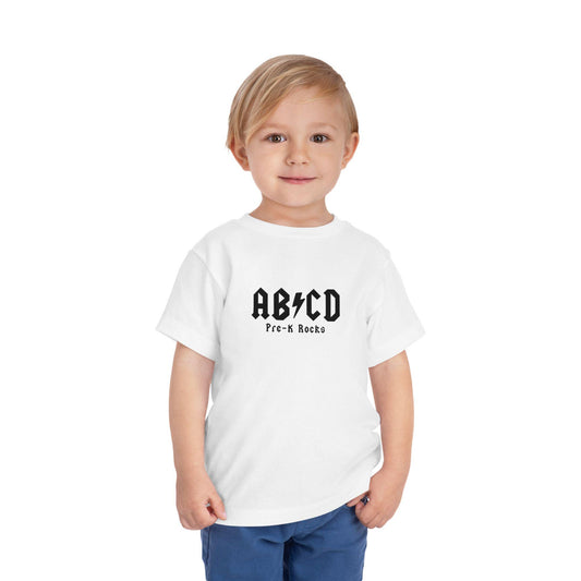 ABCD PreK rocks, Toddler Short Sleeve Tee