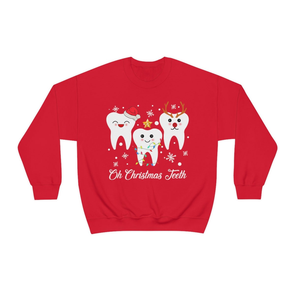 Christmas Dental Shirts Unisex Heavy Blend Crewneck Sweatshirt