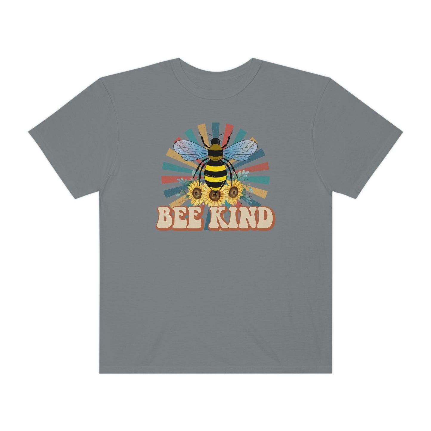 Be Kind, Bumble Bee, Unisex Garment-Dyed T-shirt