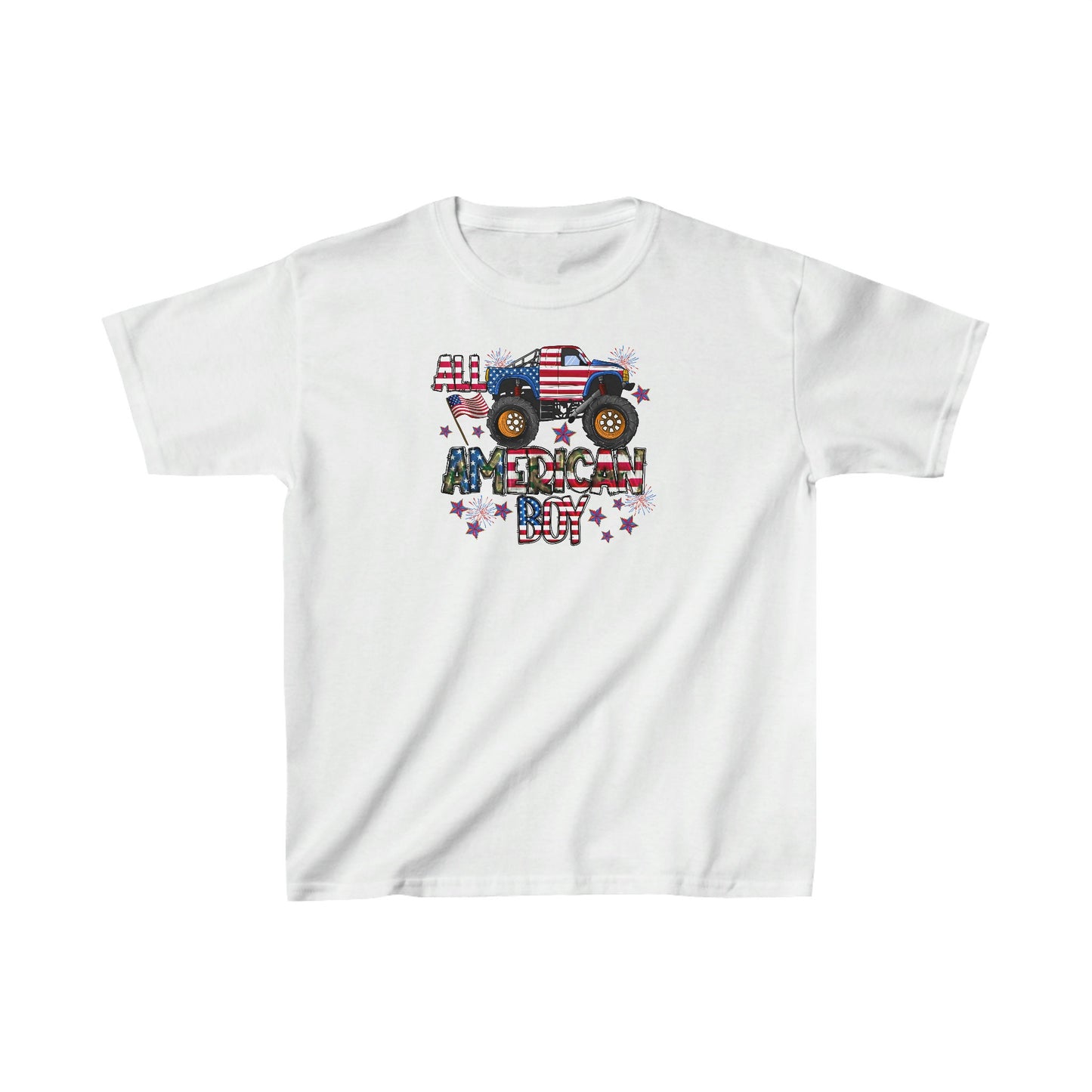 4th Of July, Independence day, Kids Heavy Cotton Tee