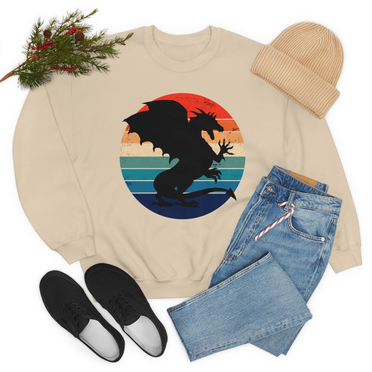 Dragon Unisex Heavy Blend Crewneck Sweatshirt