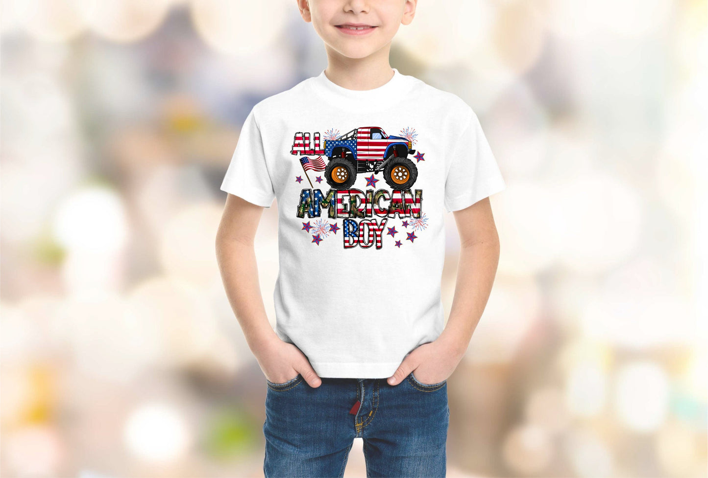 4th of July, Independence Day, Infant Fine Jersey Tee