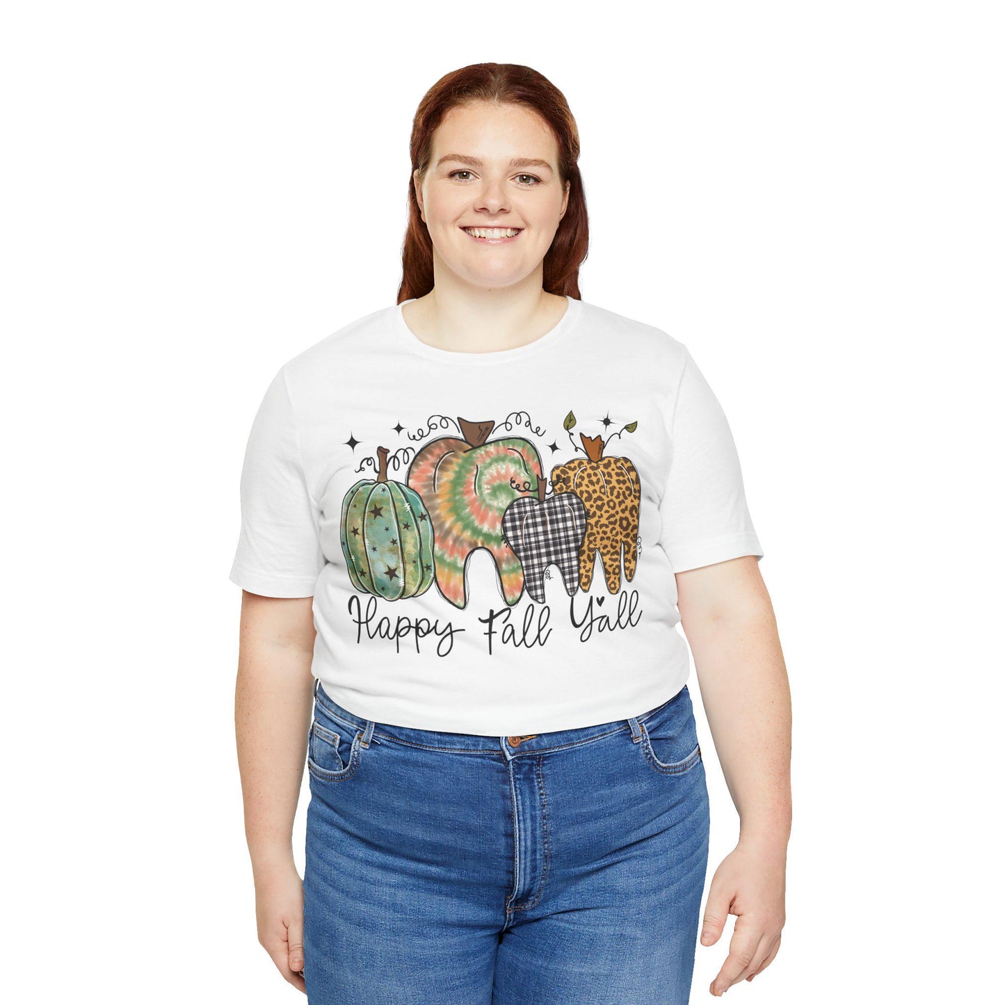 Fall Dental T-Shirt, Happy Fall Y'all, Dentist Gift
