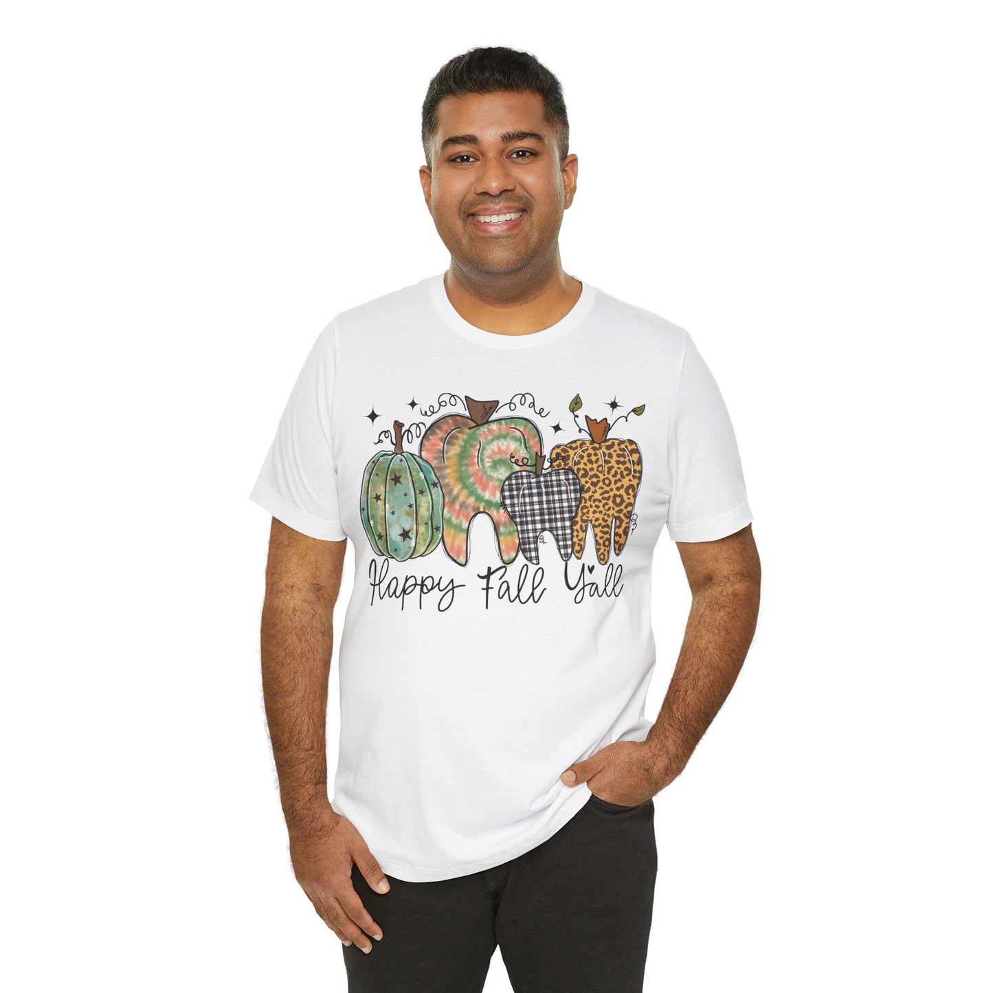 Fall Dental T-Shirt, Happy Fall Y'all, Dentist Gift