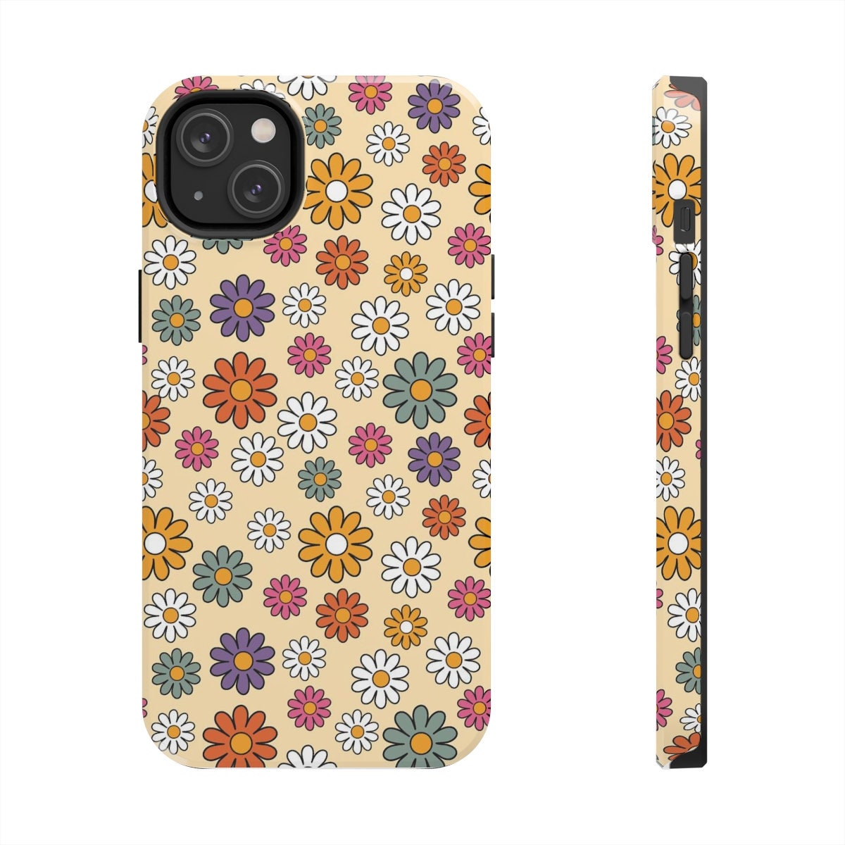 Retro Flower Tough Phone Cases, Case-Mate
