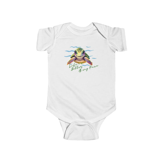Sea Turtle Ocean Animals, Infant Fine Jersey Bodysuit