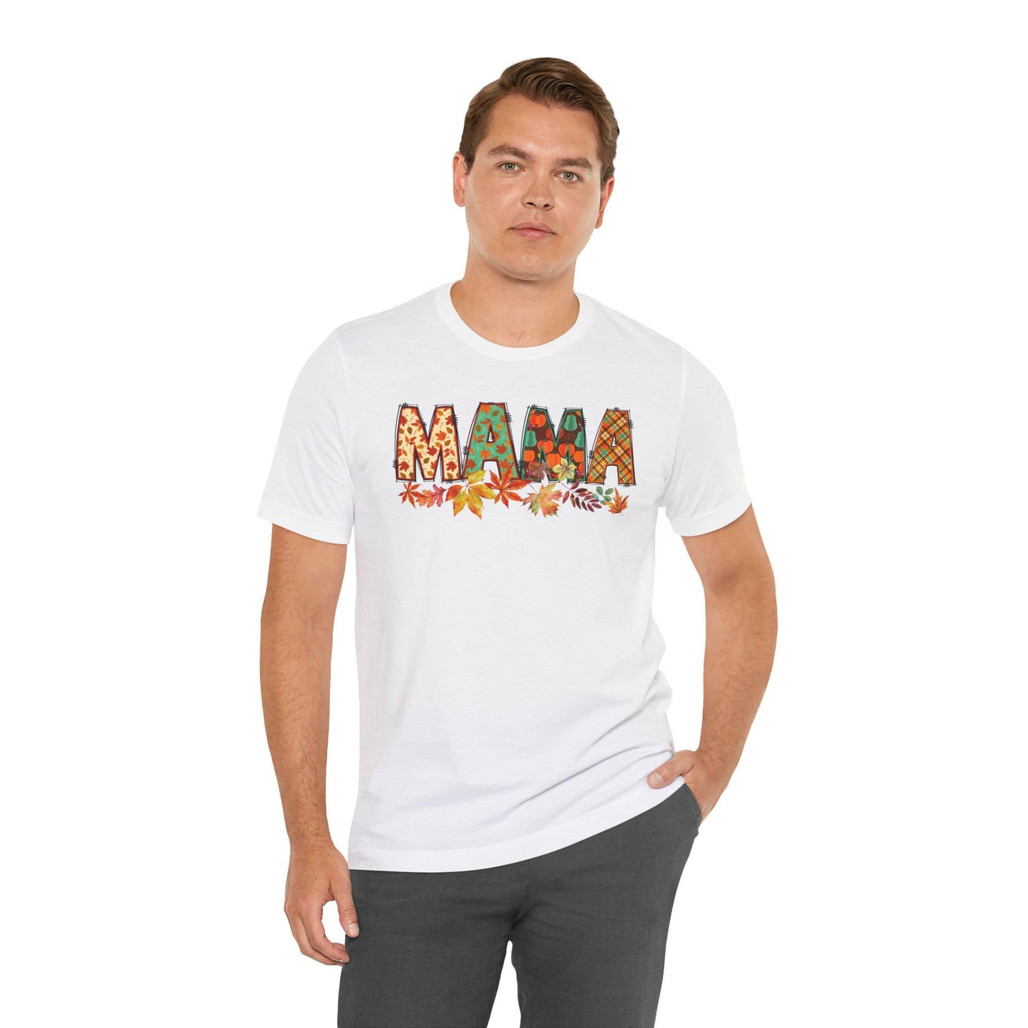 Mommy and Me Thanksgiving Shirt, Fall Pumpkins and Flowers, Unisex T-Shirt