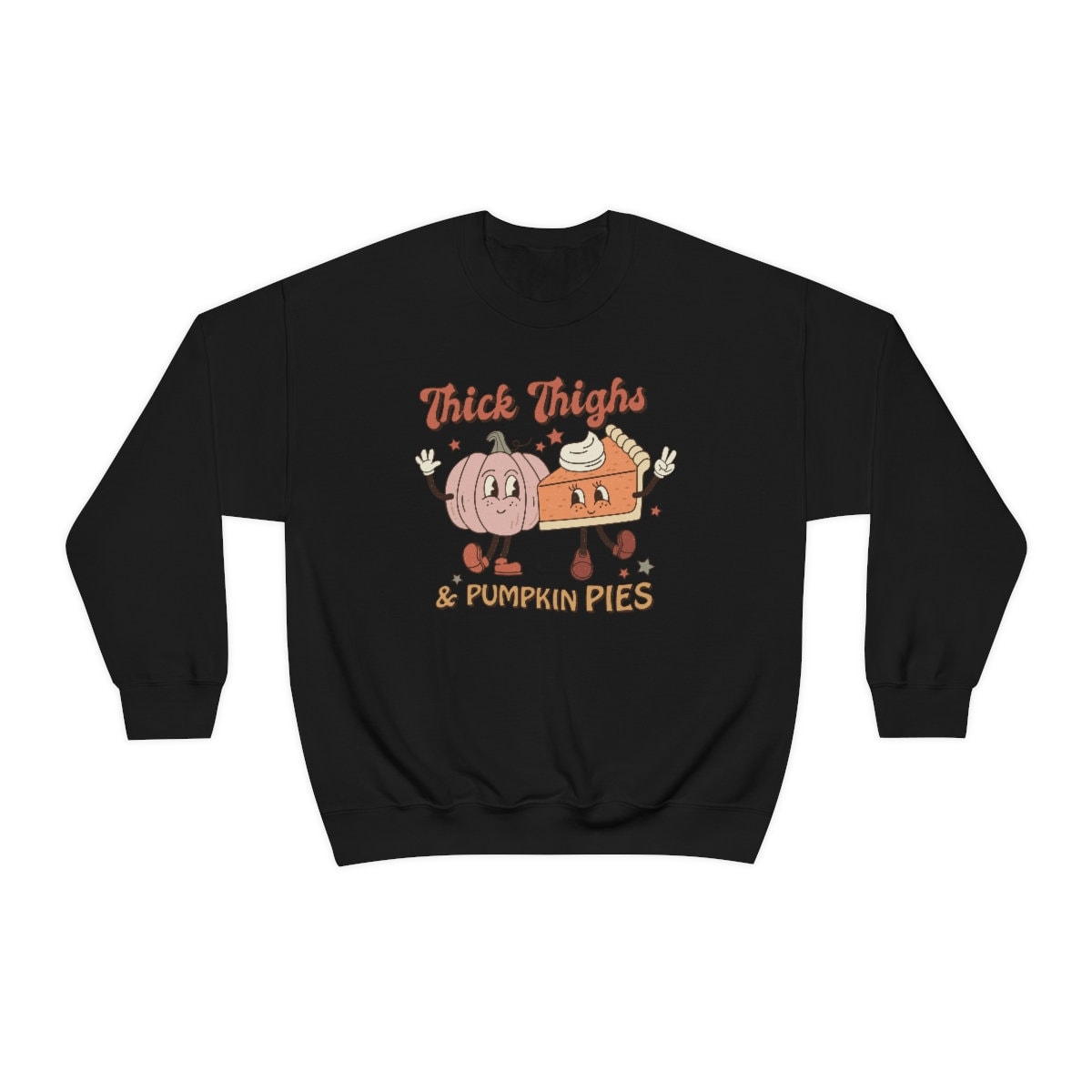 Funny Thick Thighs and Pumpkin pies Unisex Heavy Blend Crewneck Sweatshirt