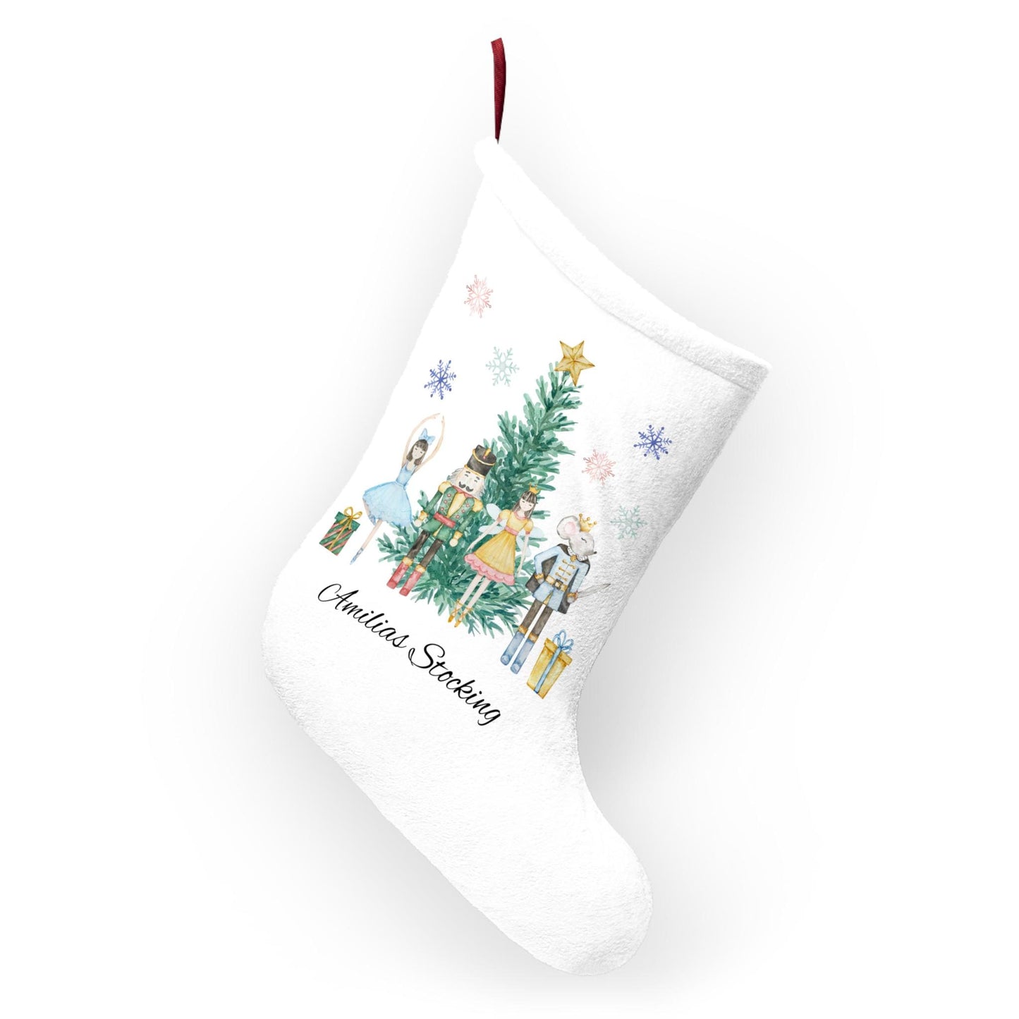 personalized Christmas stocking, Santa sack, Nutcracker, sugar plum fairy, Christmas Eve box, first Christmas gift Christmas Stockings