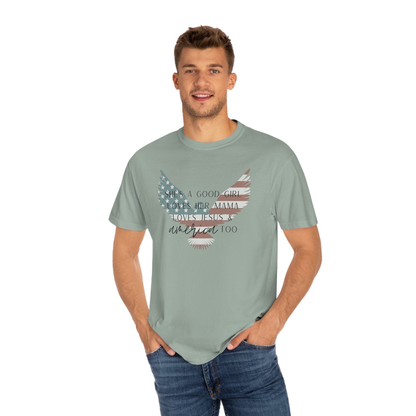 4 of July, Independence day, Unisex Garment-Dyed T-shirt
