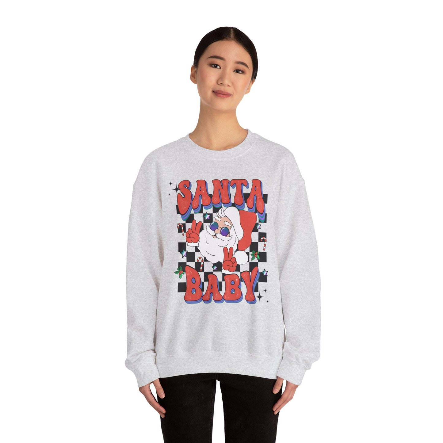 Groovy Santa Christmas Sweatshirt, Retro Holiday Shirt