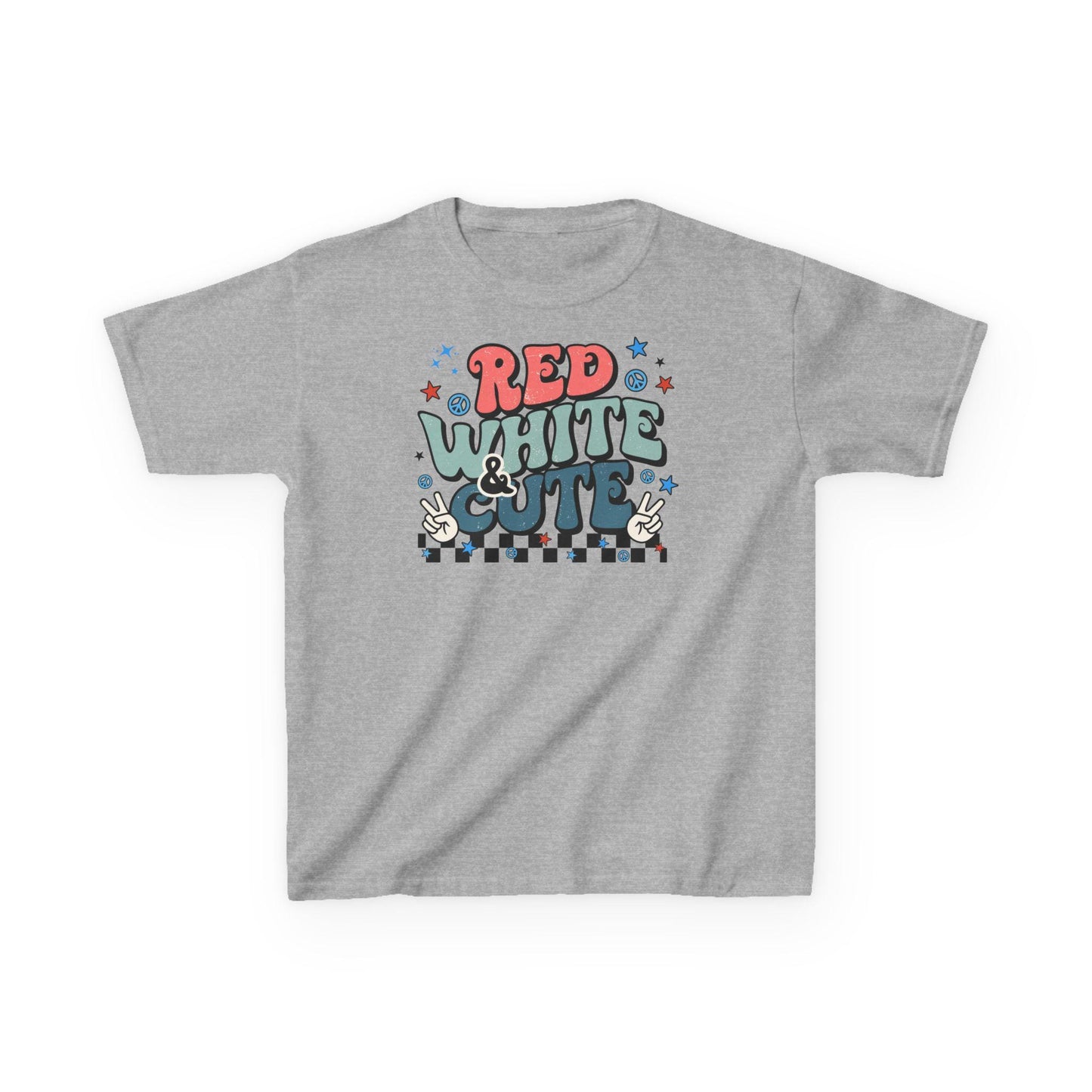 4th of July, Independence Day, Boy of Girl Kids Heavy Cotton Tee