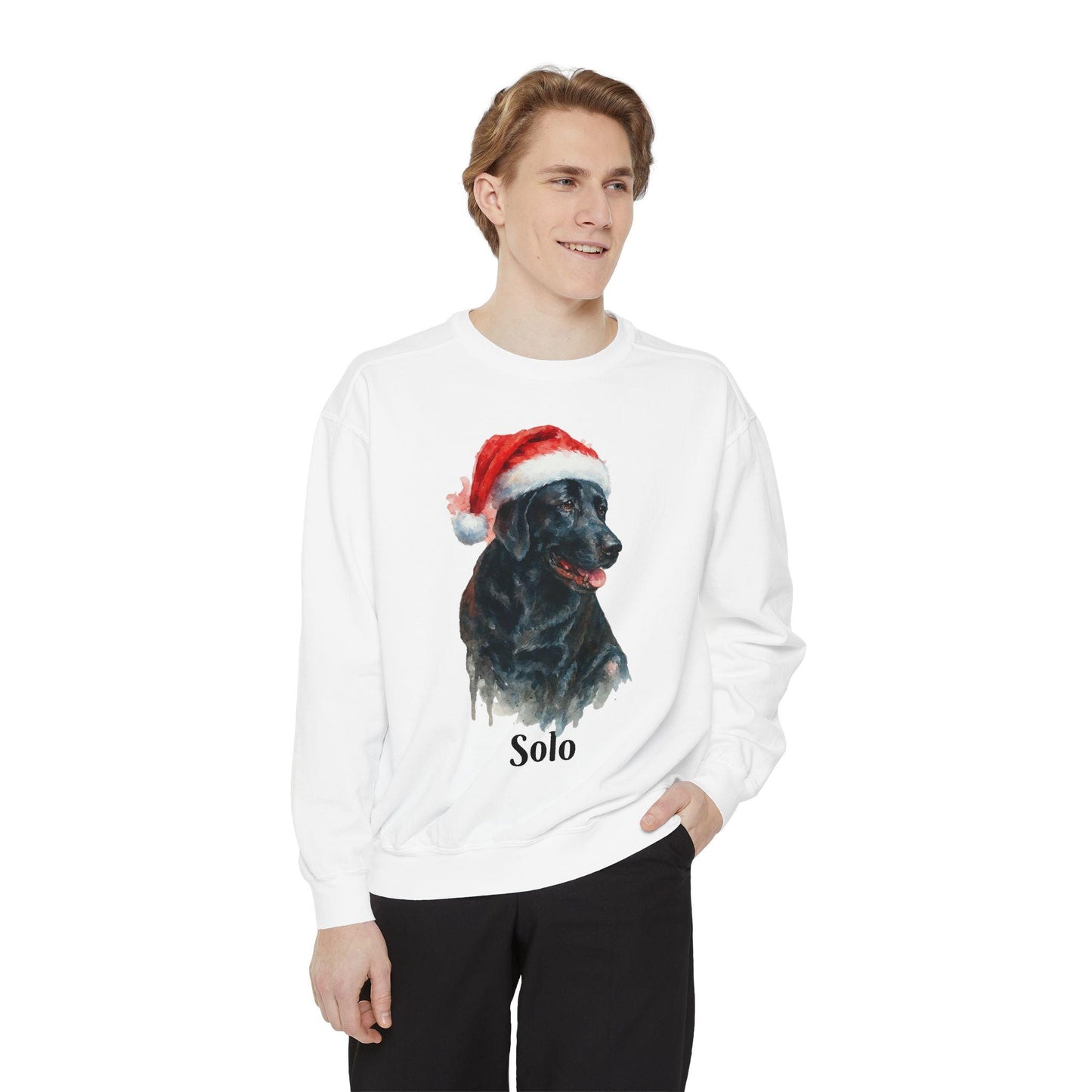 Personalized Pet Christmas shirt, Unisex, Garment-Dyed Sweatshirt