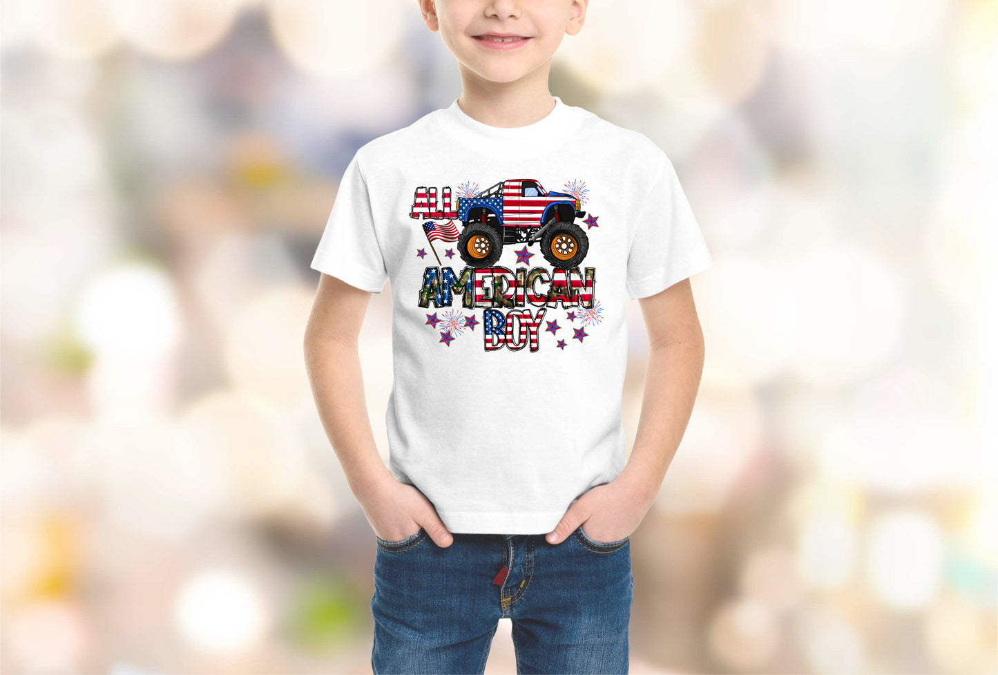 4th Of July, Independence day, Kids Heavy Cotton Tee