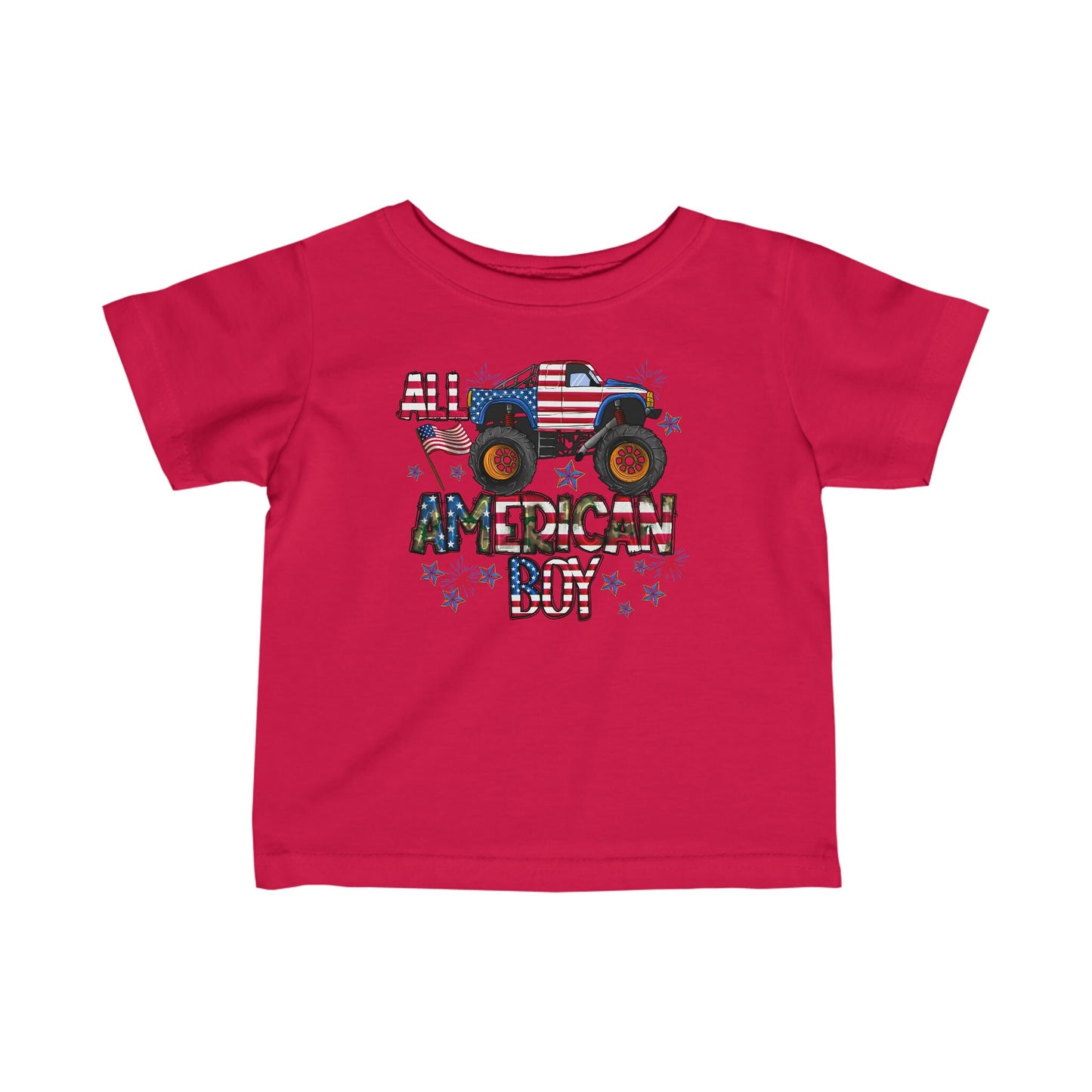 4th of July, Independence Day, Infant Fine Jersey Tee