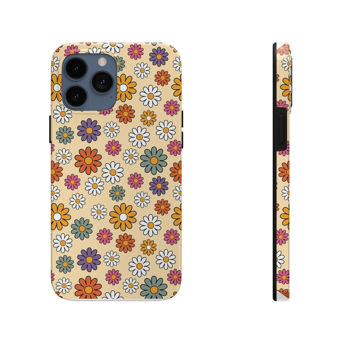 Retro Flower Tough Phone Cases, Case-Mate