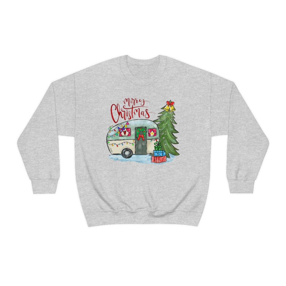 Camping , Merry Christmas Unisex Heavy Blend Crewneck Sweatshirt