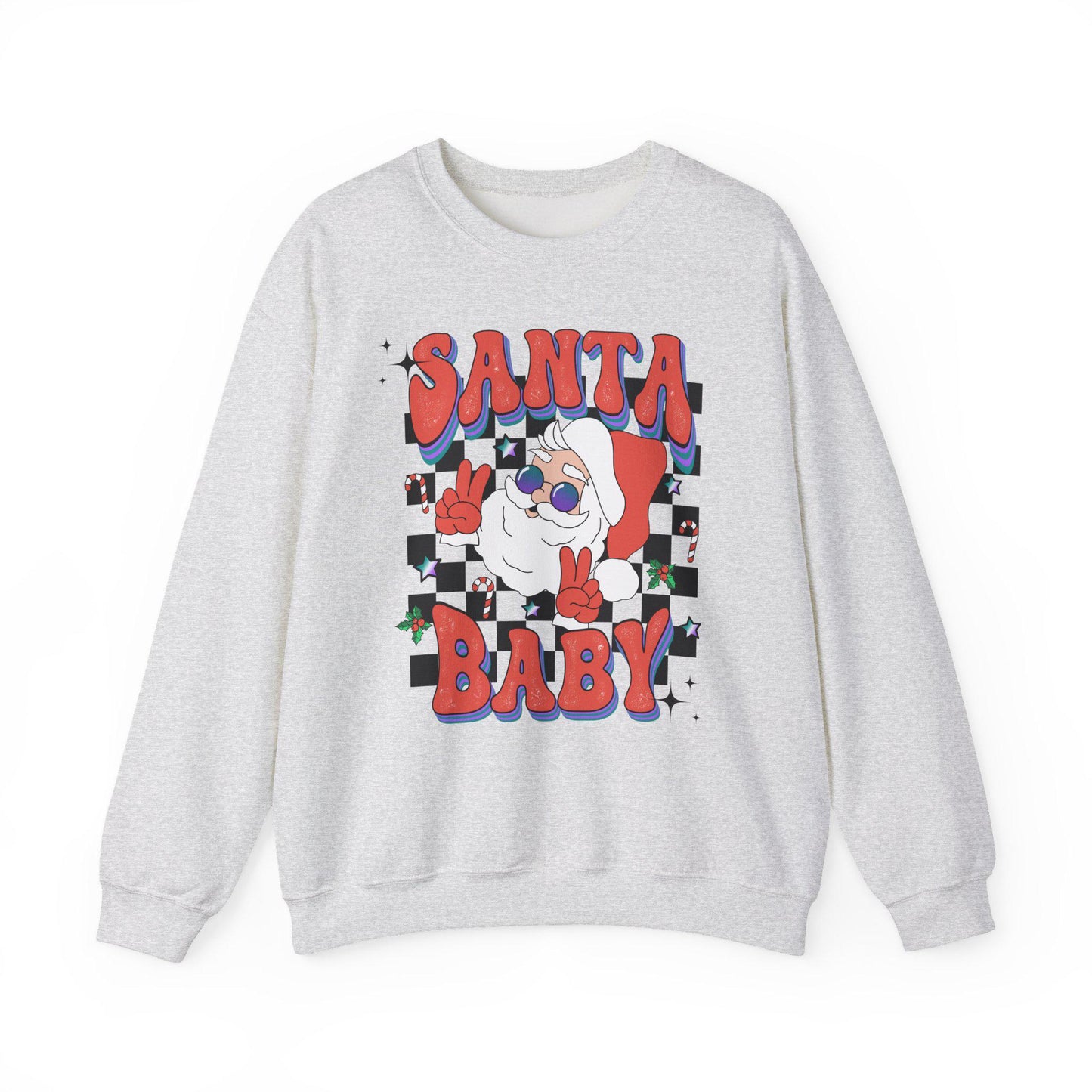 Groovy Santa Christmas Sweatshirt, Retro Holiday Shirt