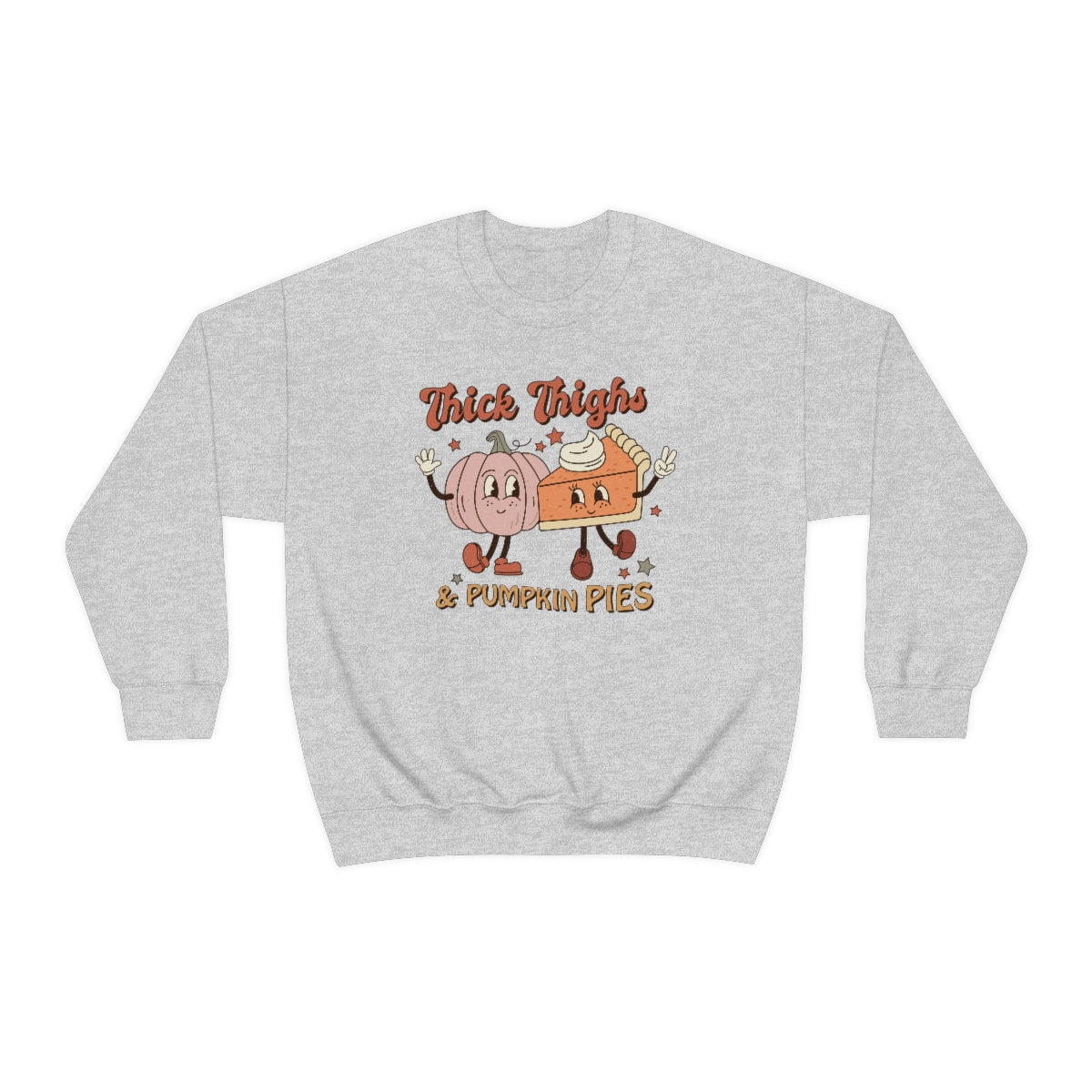 Funny Thick Thighs and Pumpkin pies Unisex Heavy Blend Crewneck Sweatshirt