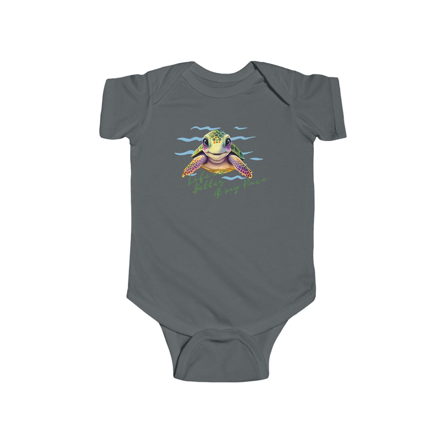 Sea Turtle Ocean Animals, Infant Fine Jersey Bodysuit