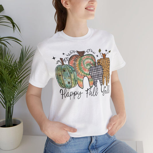 Fall Dental T-Shirt, Happy Fall Y'all, Dentist Gift