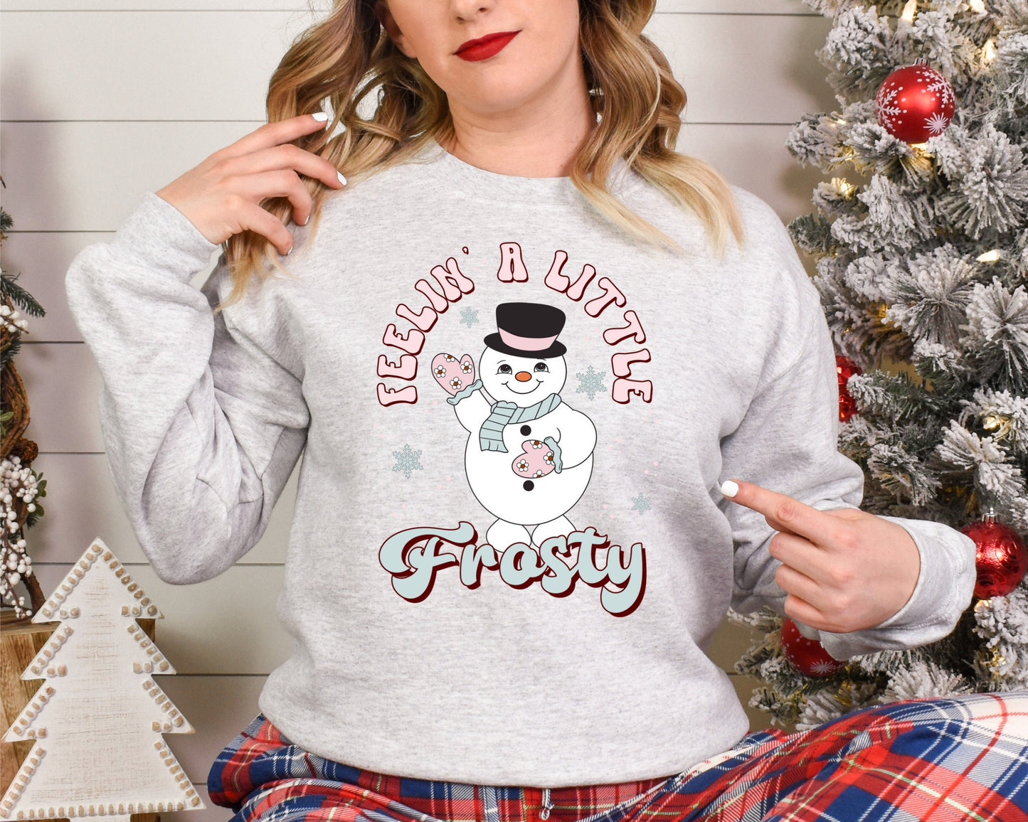 Christmas, Feeling a little Frosty Unisex DryBlend® Crewneck Sweatshirt