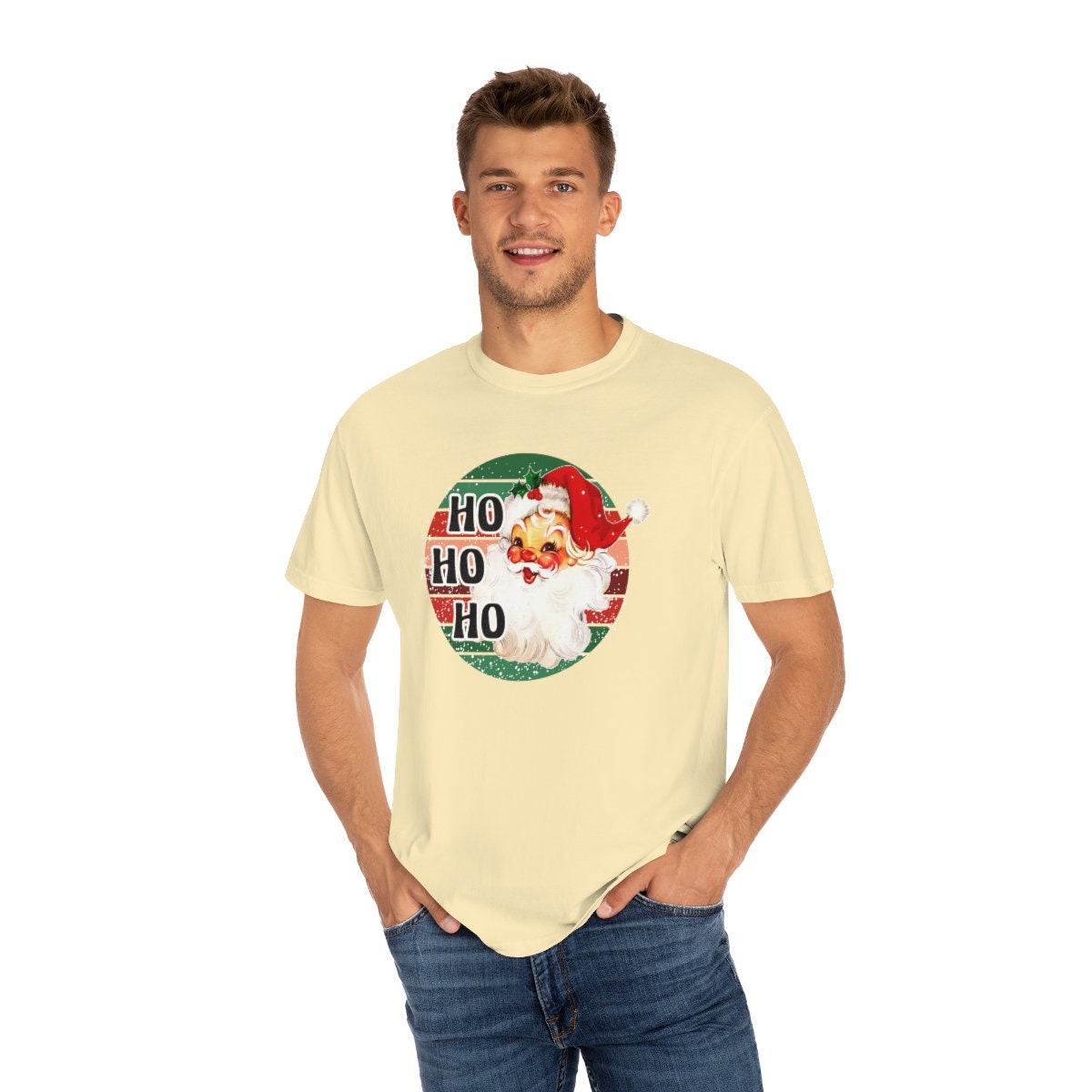 Comfort Colors Retro Santa Christmas T-Shirt