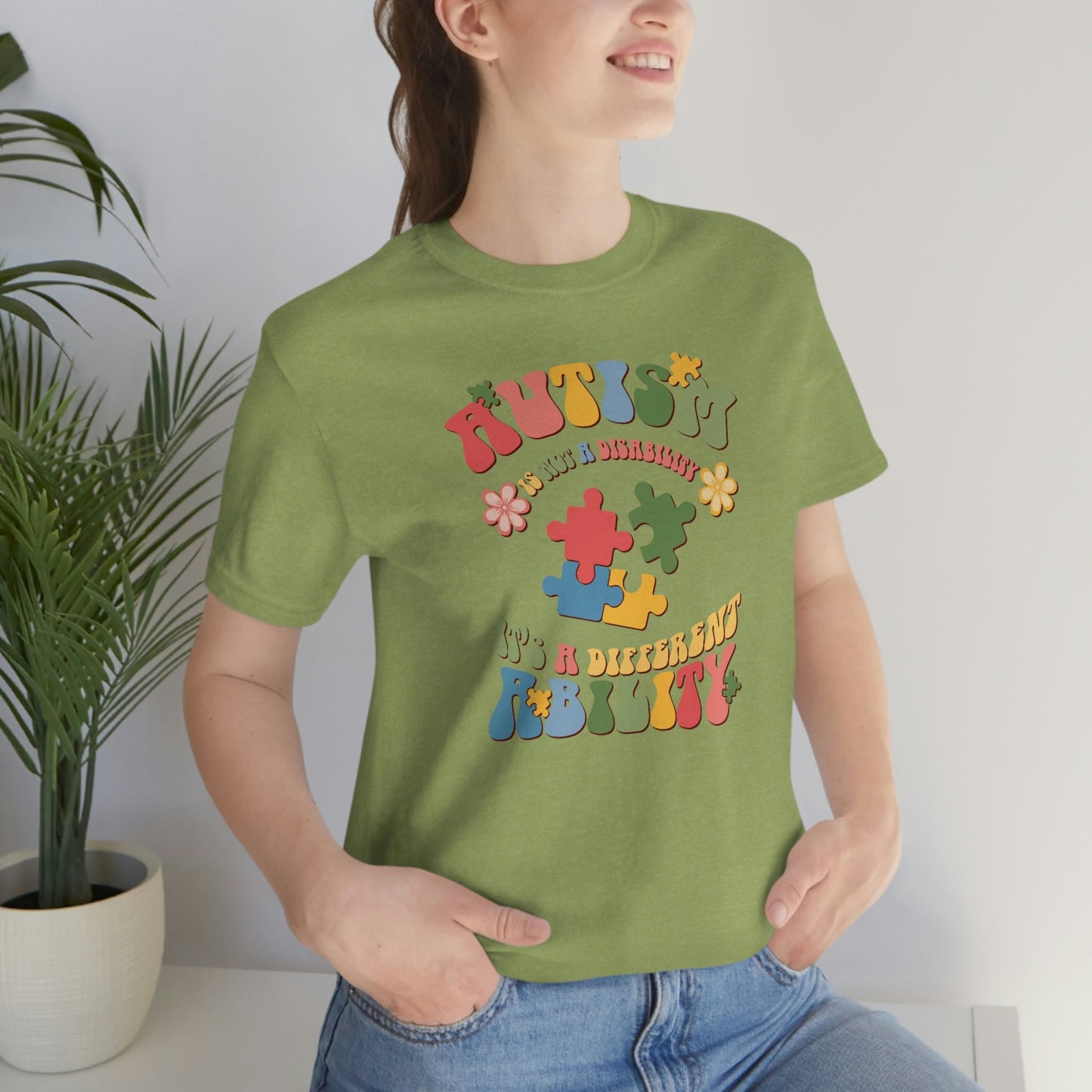 Autism, Autism Awareness, Unisex Jersey Short Sleeve Tee