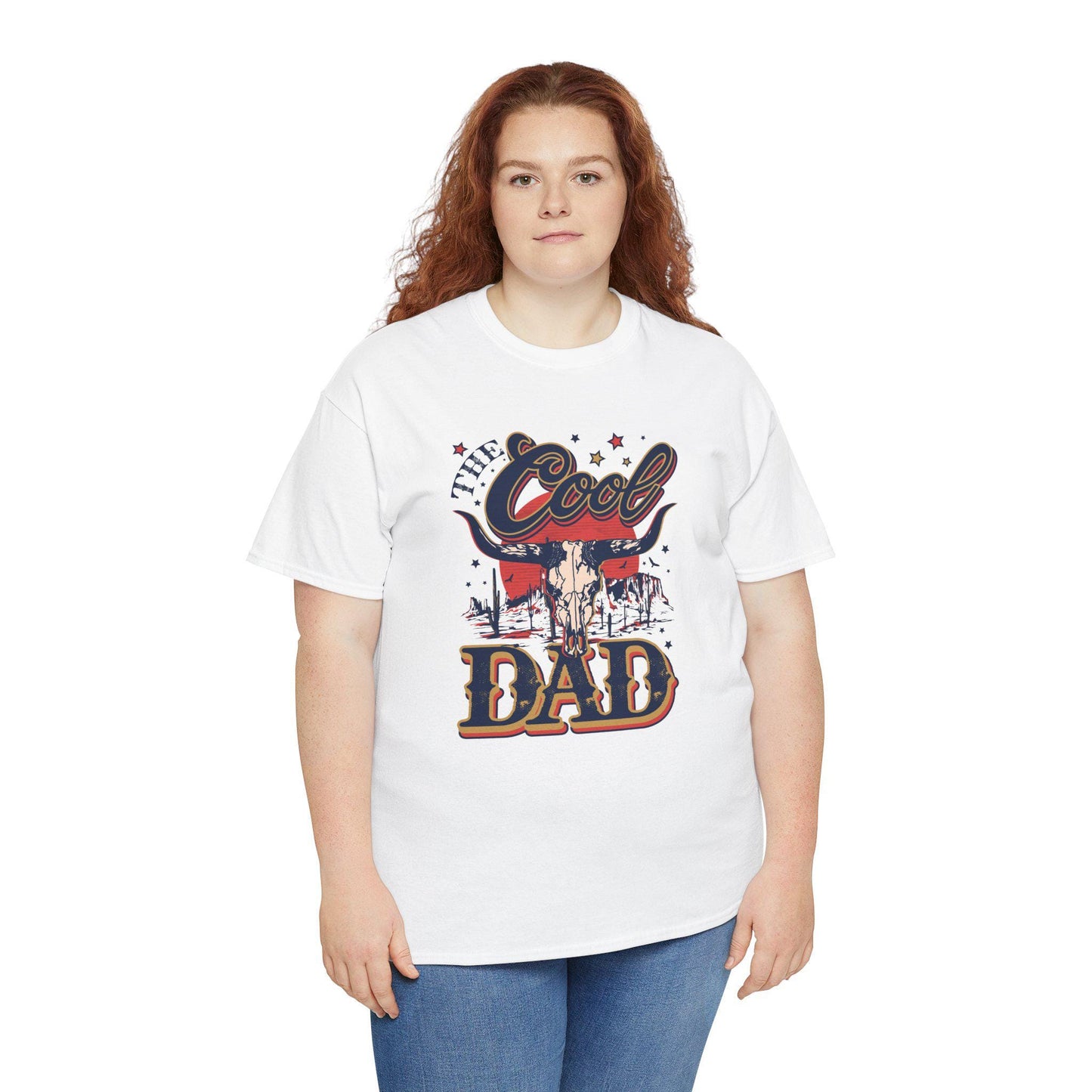 Cool Dad, Fathers Day Unisex Heavy Cotton Tee