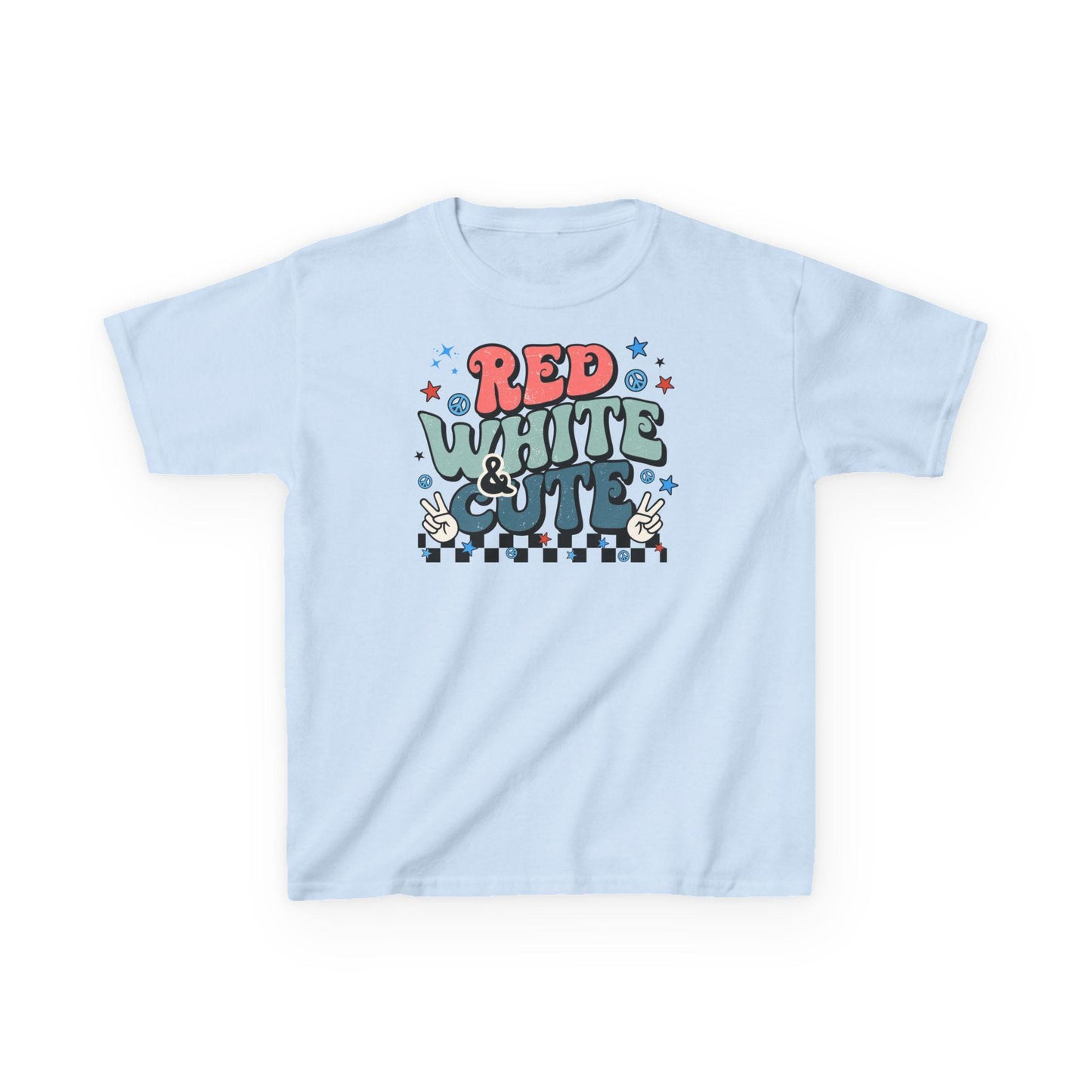 4th of July, Independence Day, Boy of Girl Kids Heavy Cotton Tee