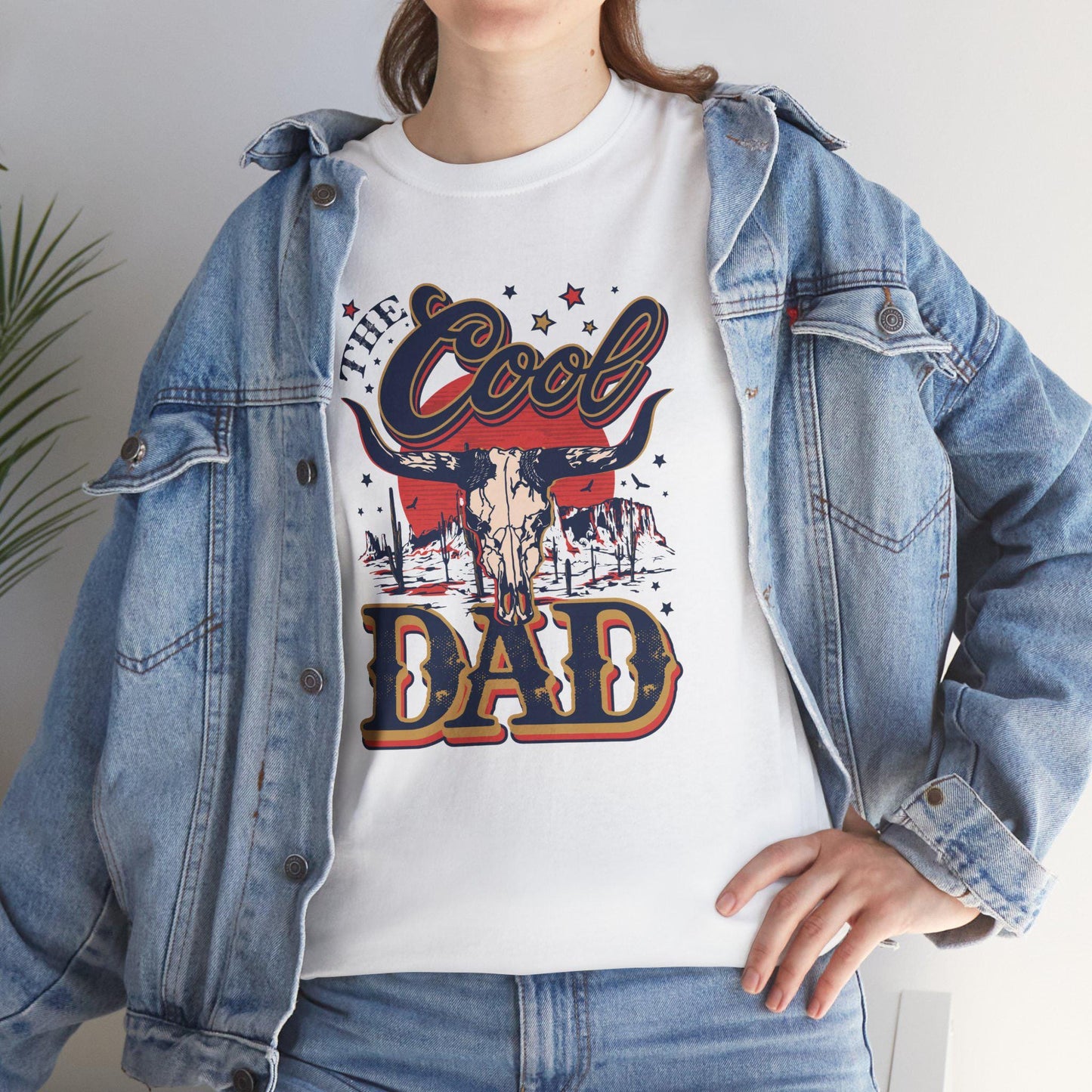 Cool Dad, Fathers Day Unisex Heavy Cotton Tee
