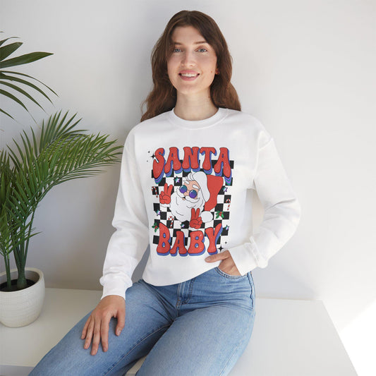 Groovy Santa Christmas Sweatshirt, Retro Holiday Shirt