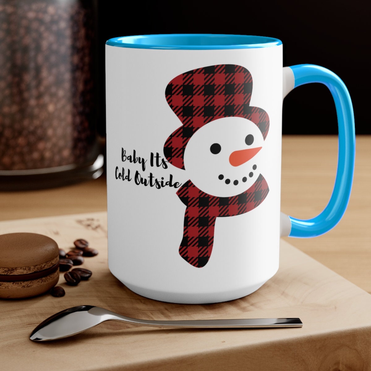 Two-Tone Coffee Mugs, 15oz