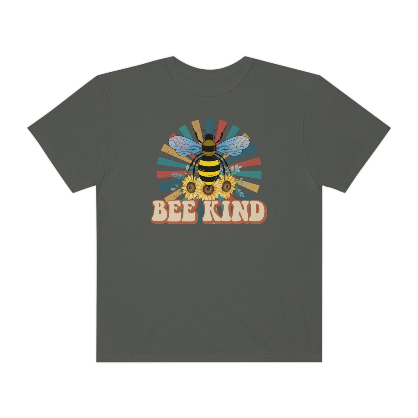 Be Kind, Bumble Bee, Unisex Garment-Dyed T-shirt