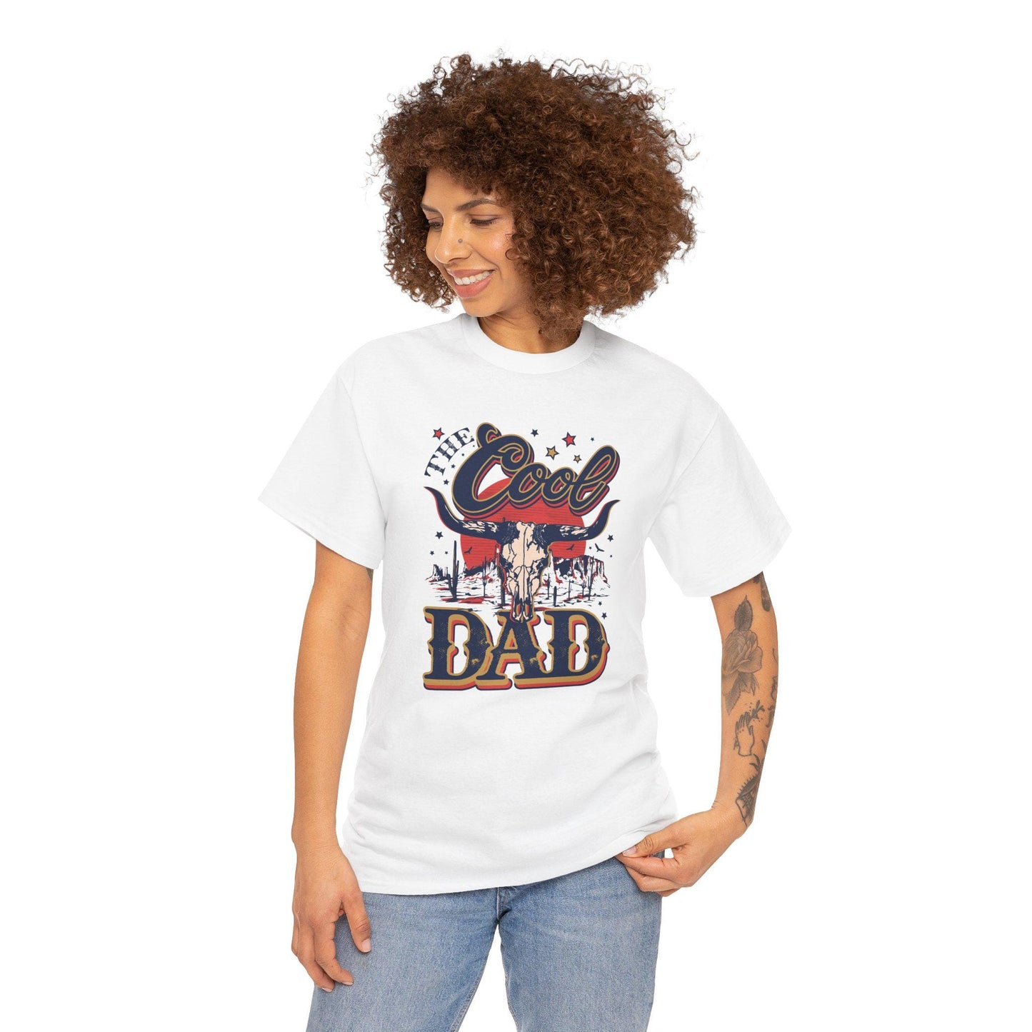 Cool Dad, Fathers Day Unisex Heavy Cotton Tee