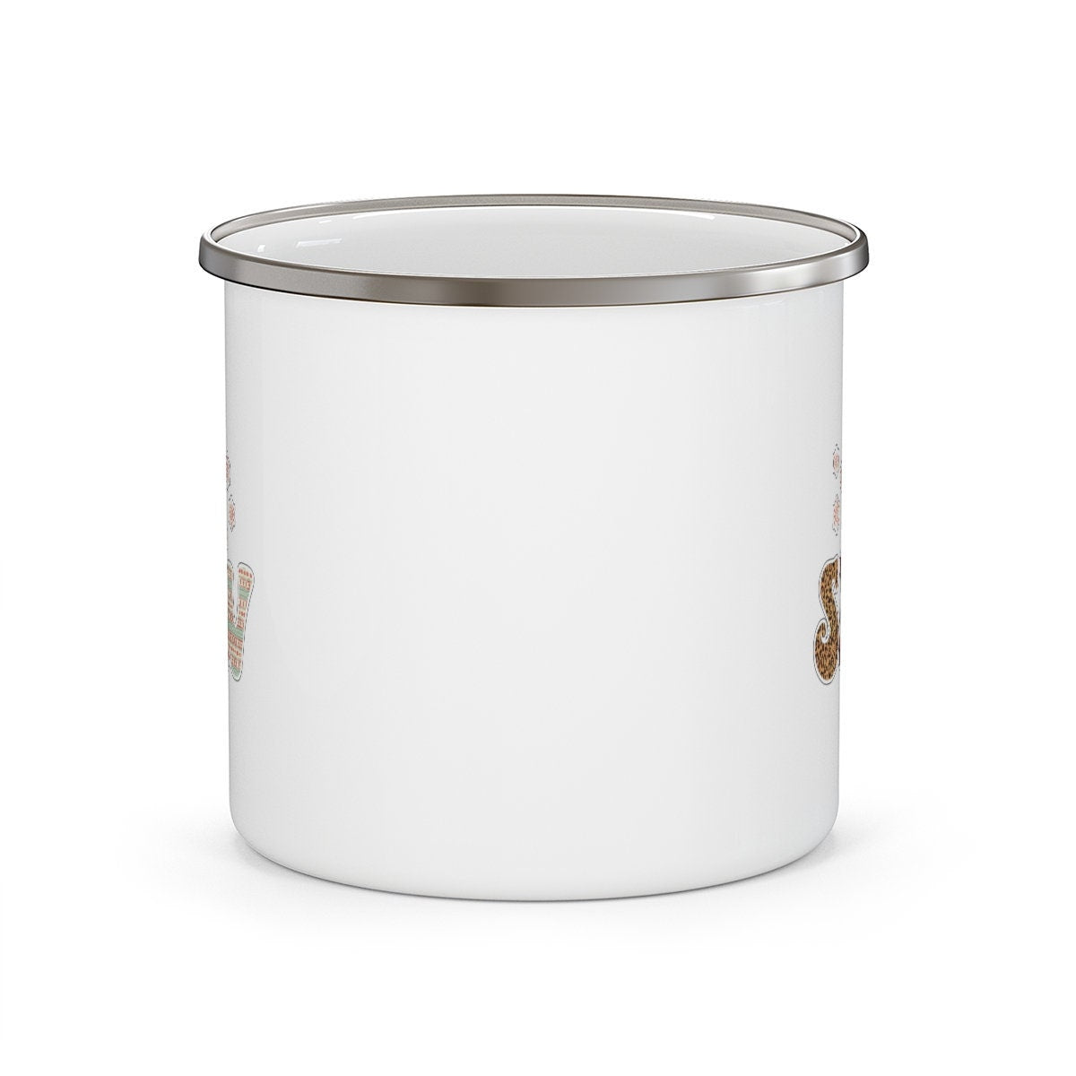 Let it snow Christmas Enamel Camping Mug