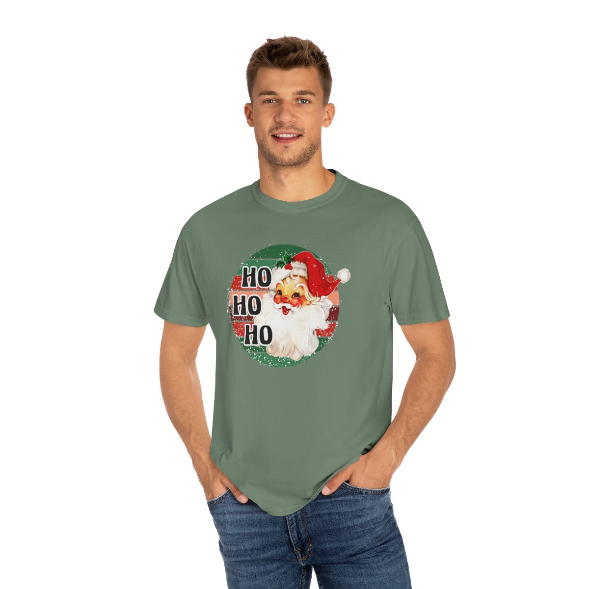 Comfort Colors Retro Santa Christmas T-Shirt