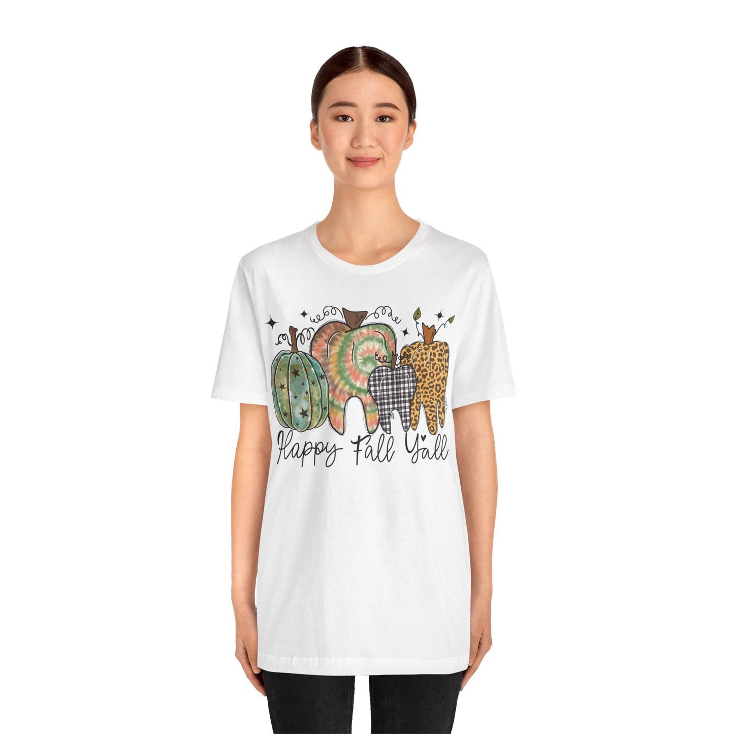 Fall Dental T-Shirt, Happy Fall Y'all, Dentist Gift
